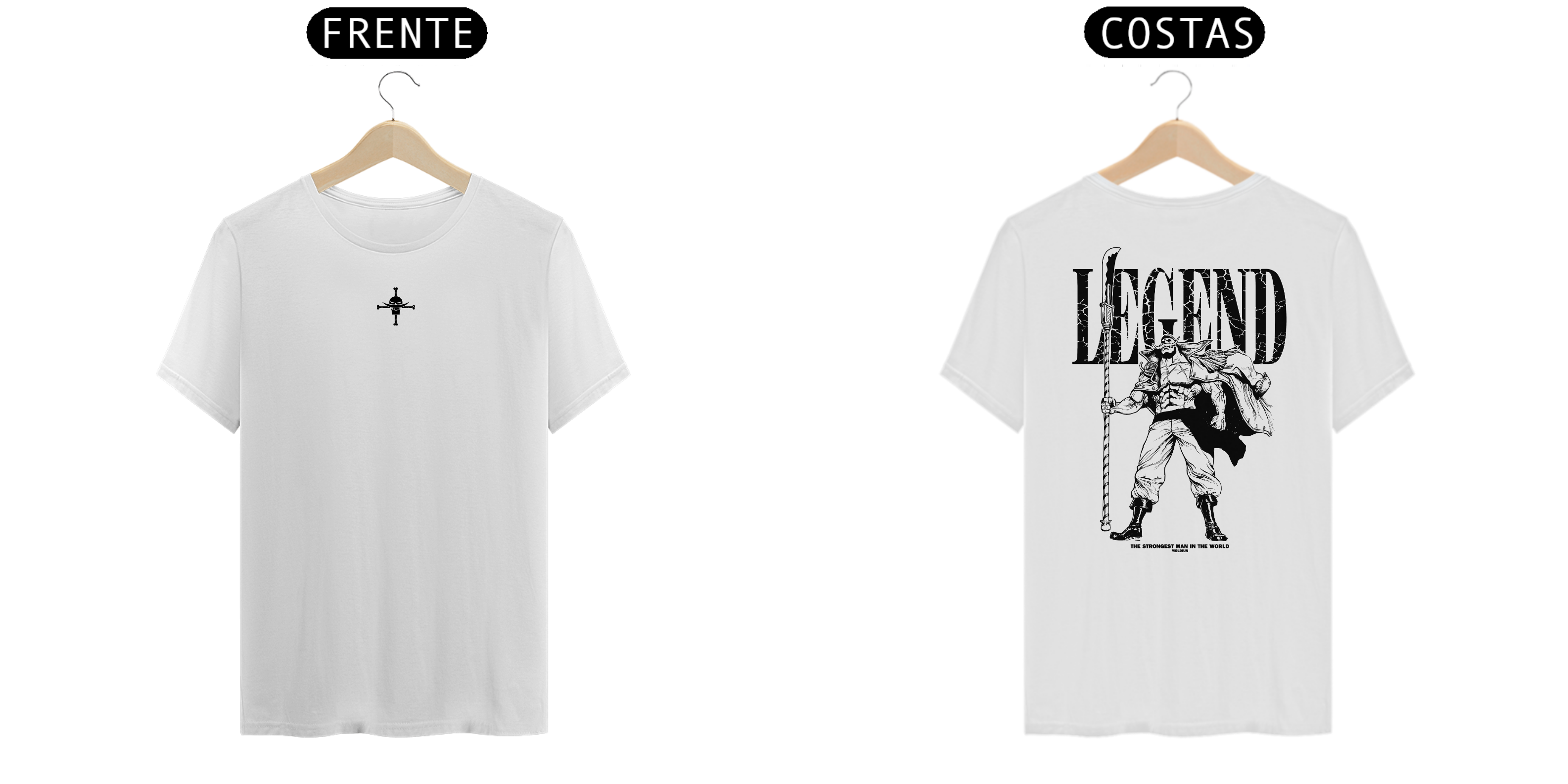 Barba Branca v.6 - One Piece (frente e costas)