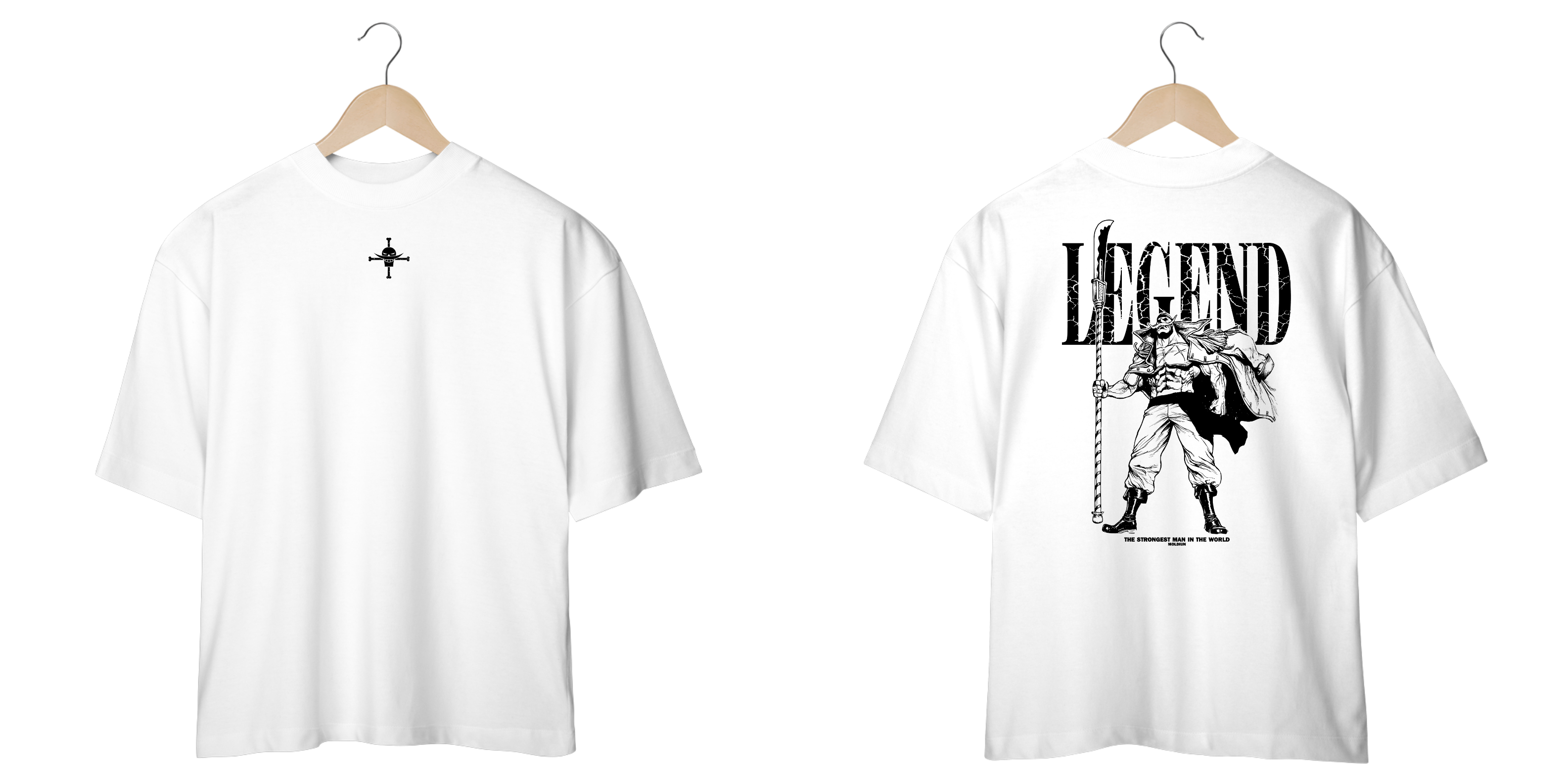 Barba Branca v.6 - One Piece (frente e costas)