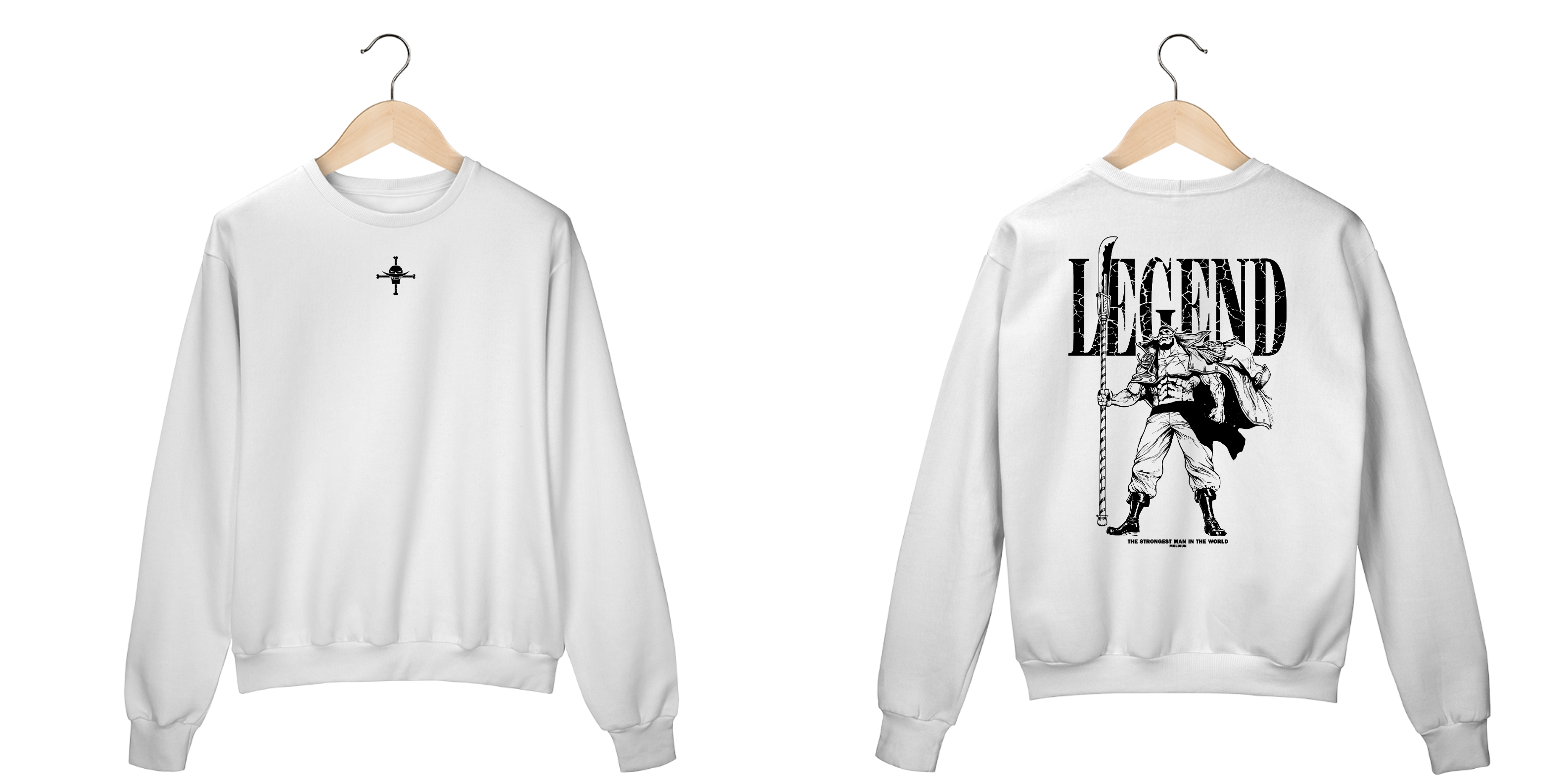 Barba Branca v.6 - One Piece (frente e costas)