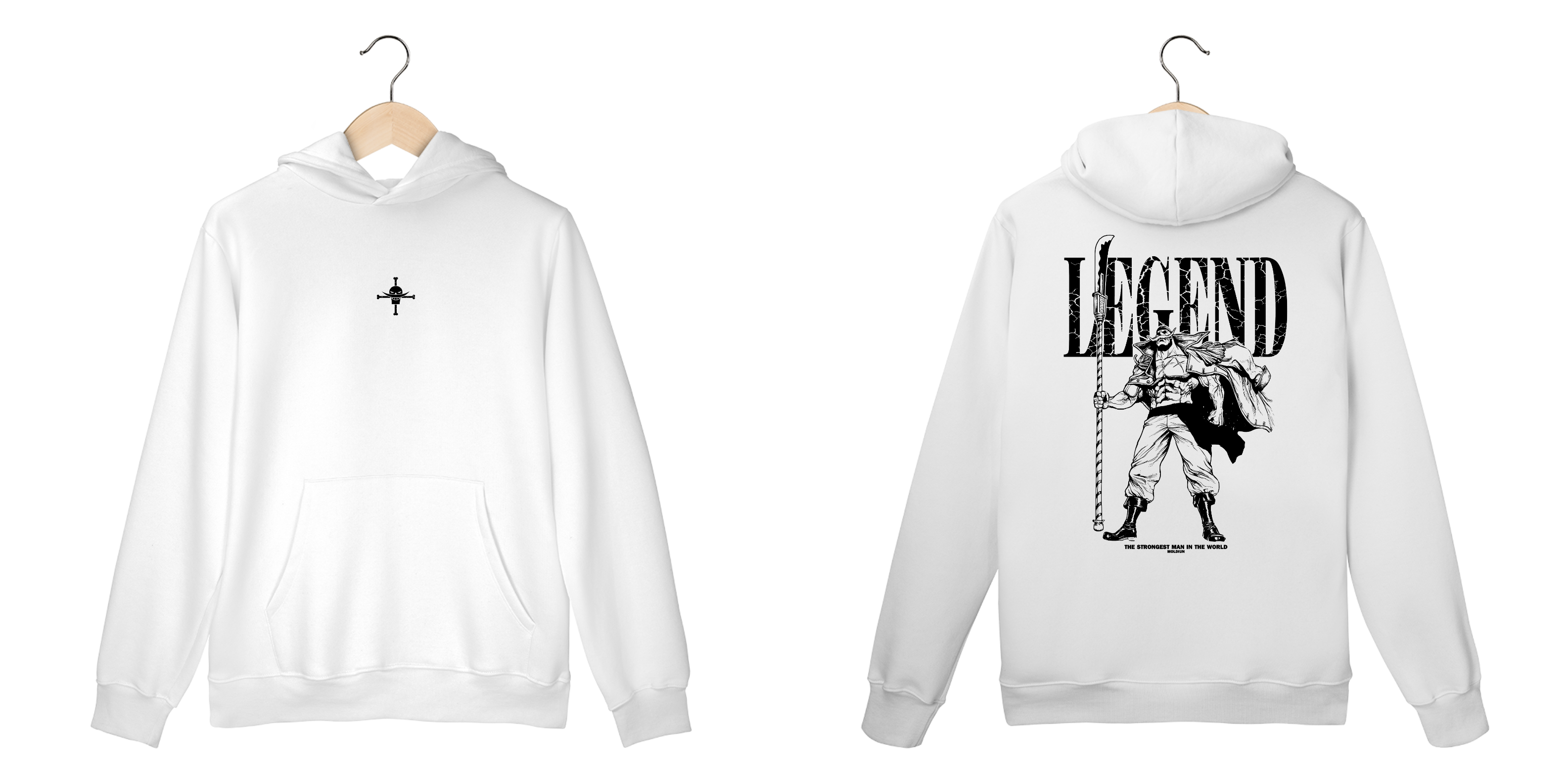 Barba Branca v.6 - One Piece (frente e costas)