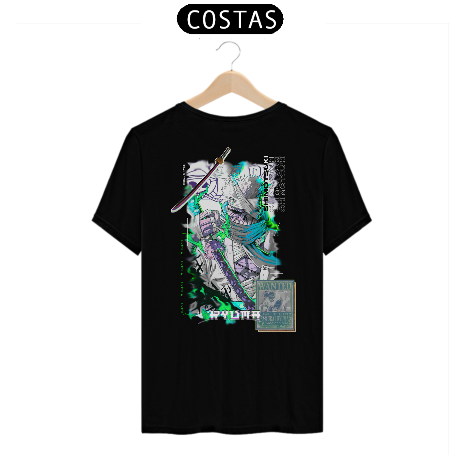 Ryuma - One piece (estampa na costa)