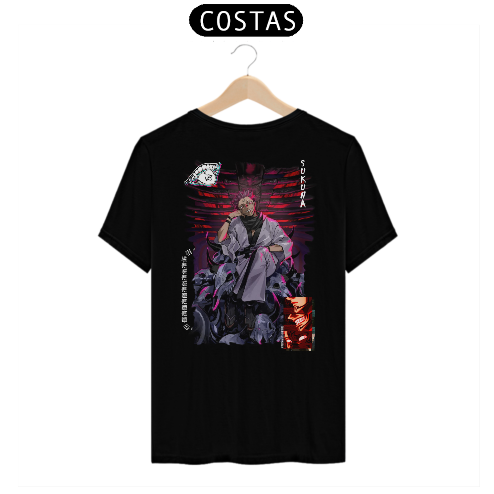 Sukuna - Jujutsu Kaisen (estampa na costa)