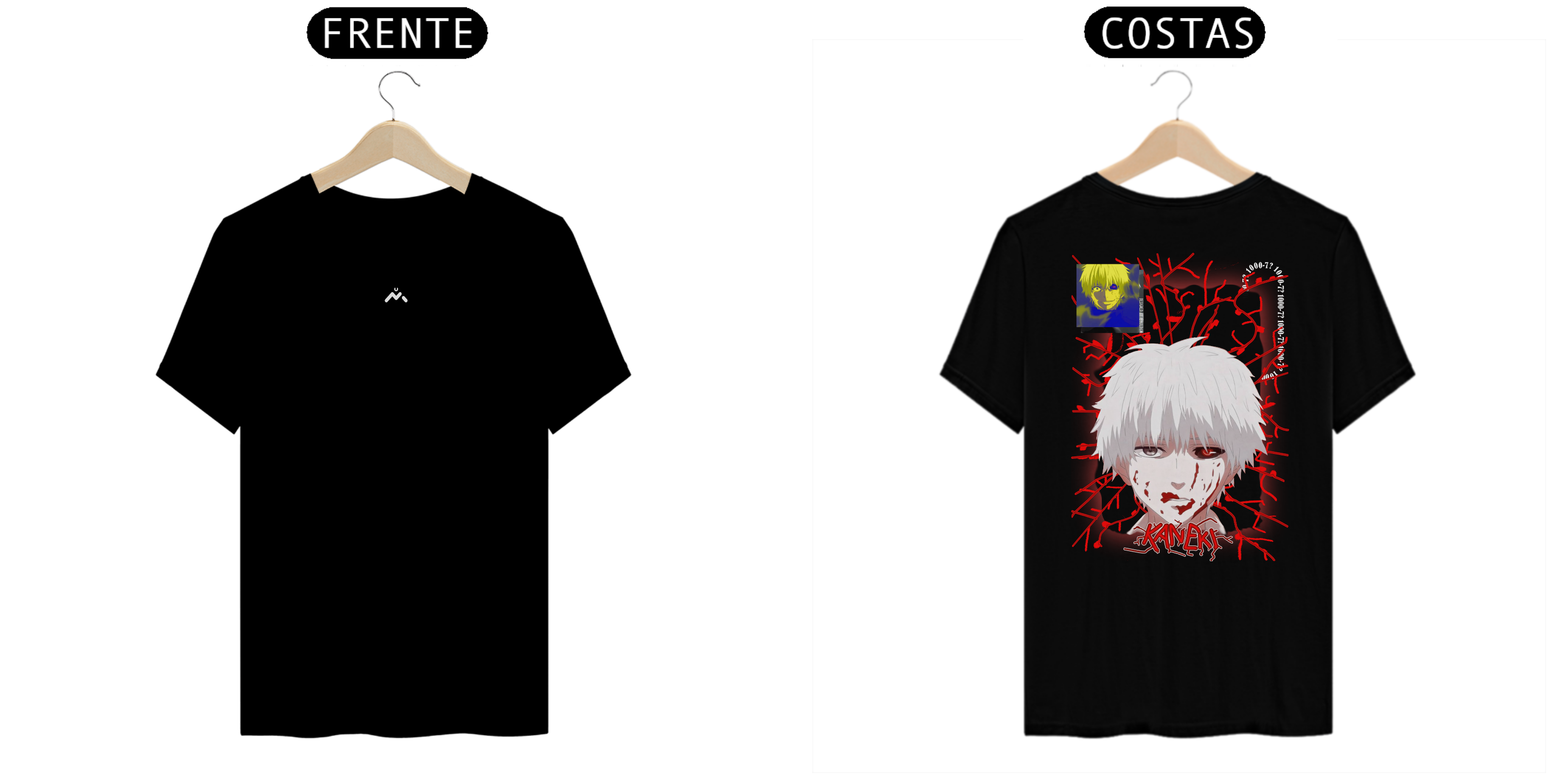  Kaneki - Tokyo Ghoul (frente e verso)