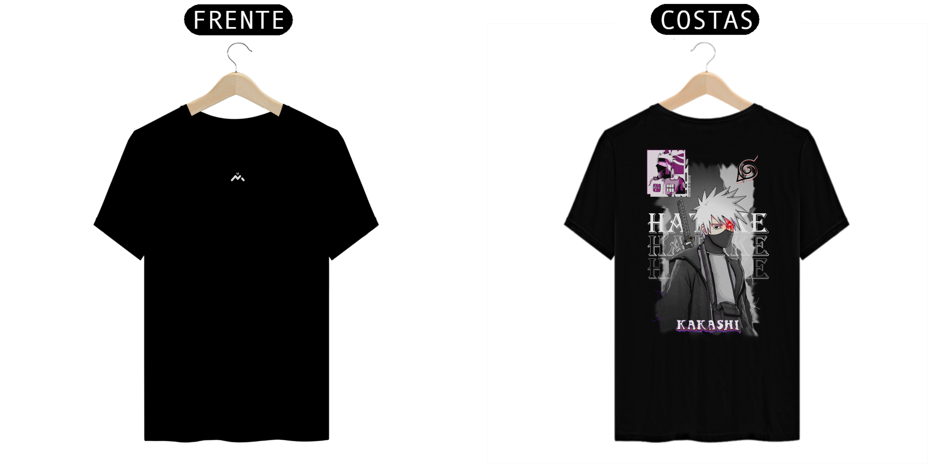 Kakashi Hatake - Naruto (frente e verso)