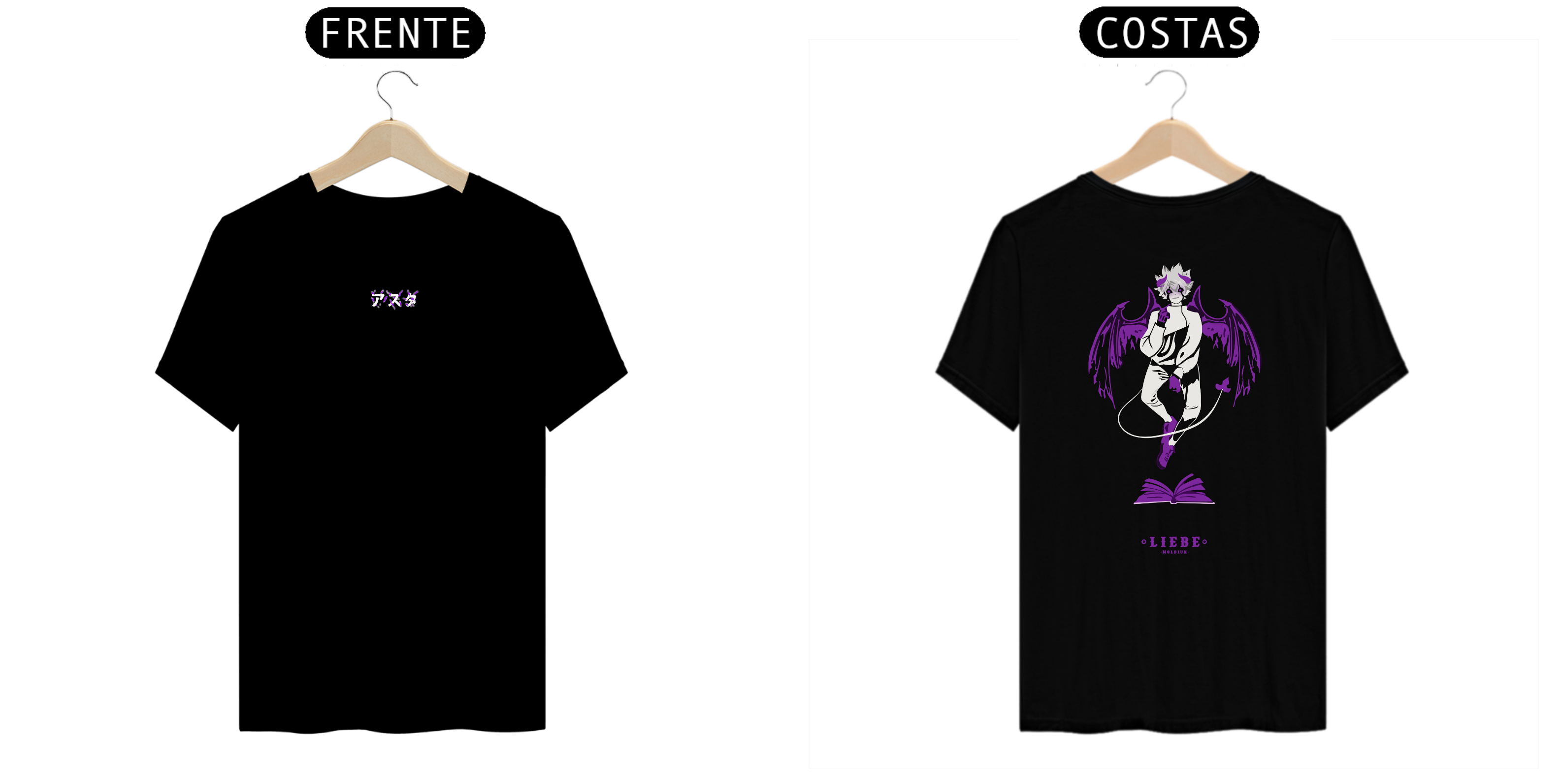 Asta (liebe) - Black Clover (frente e costas)