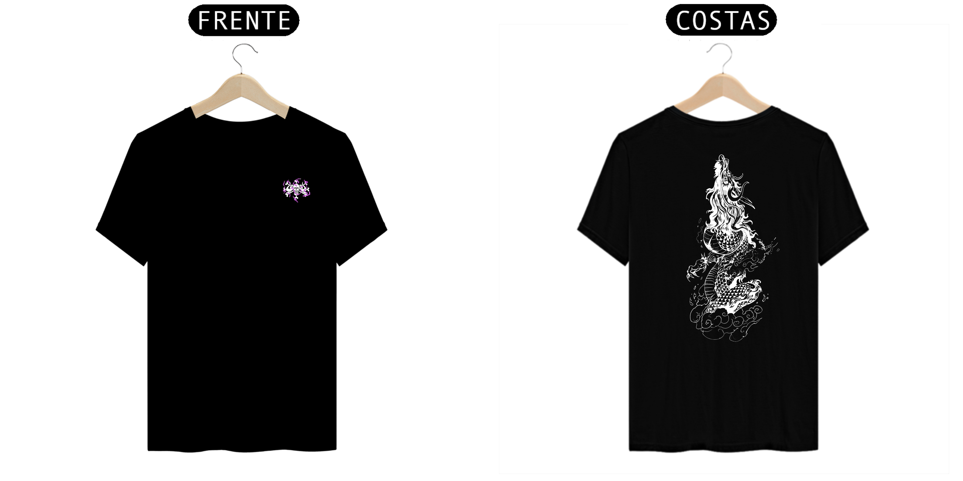 Kaidou das Feras v.2 - One Piece (frente e costas)