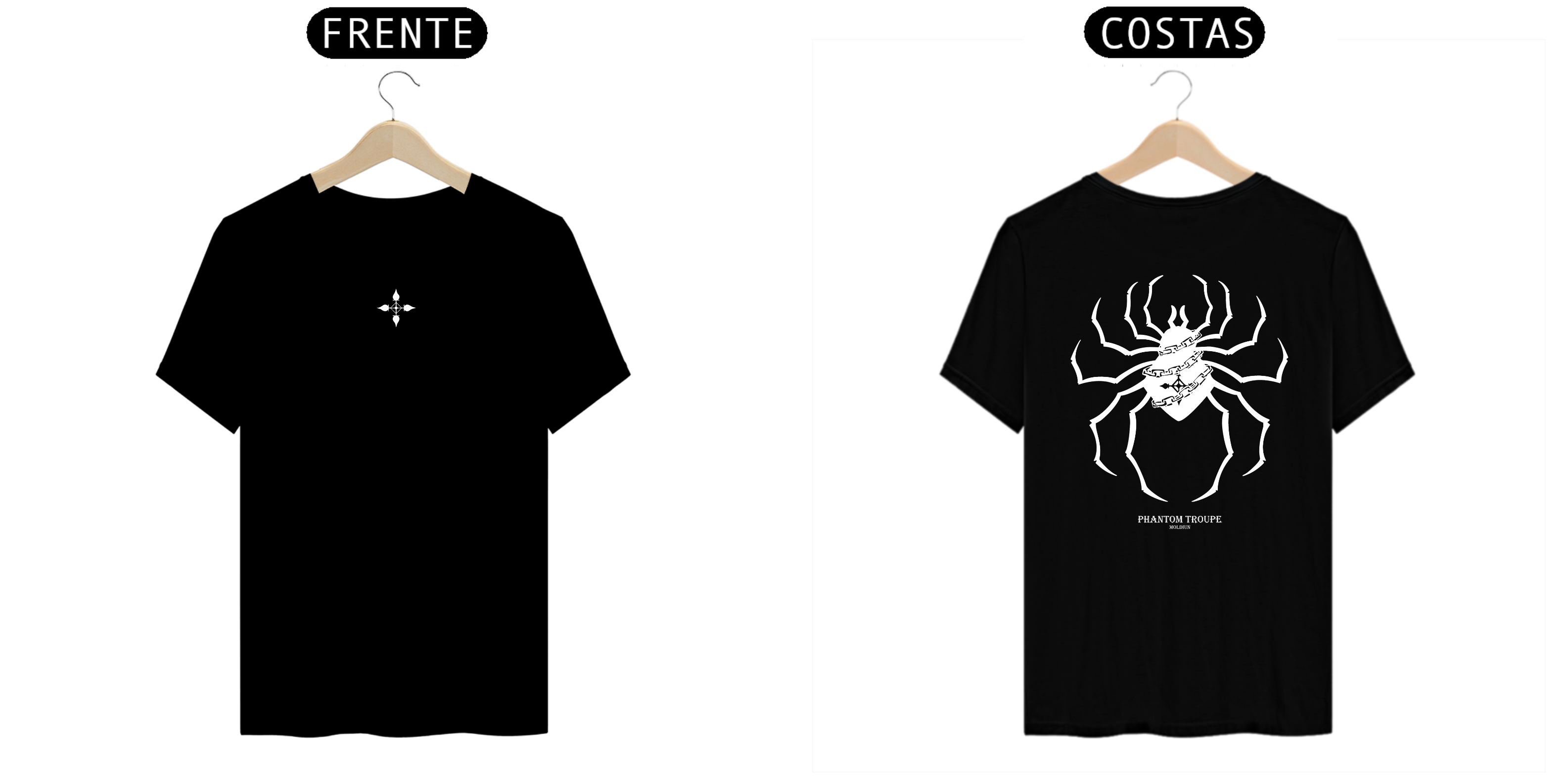 Phantom Troupe - Hunter X Hunter (frente e costas)