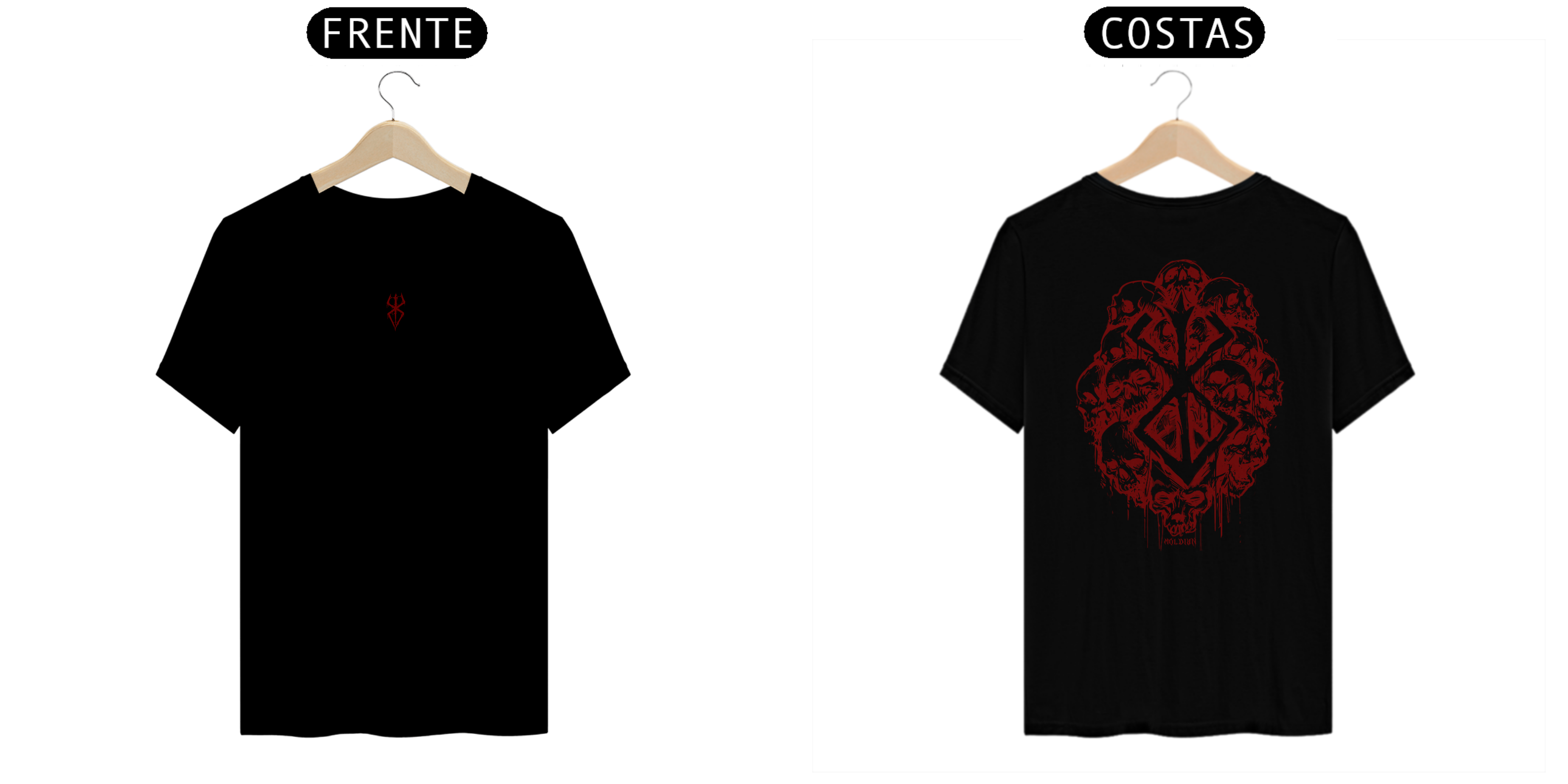 Marca do sacrifício - Berserk (frente e costas)