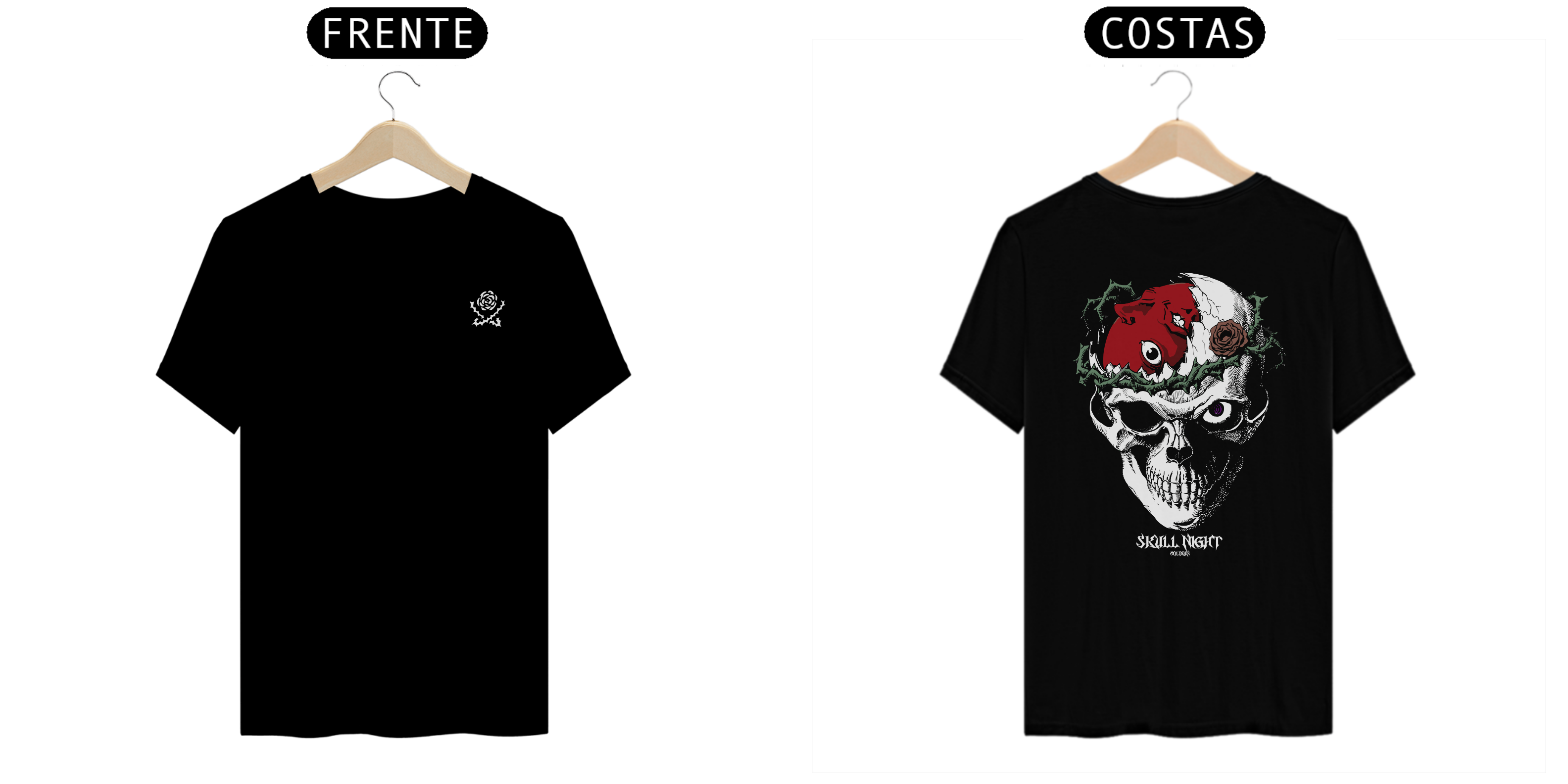 Cavaleiro Crânio - Berserk (frente e costas)