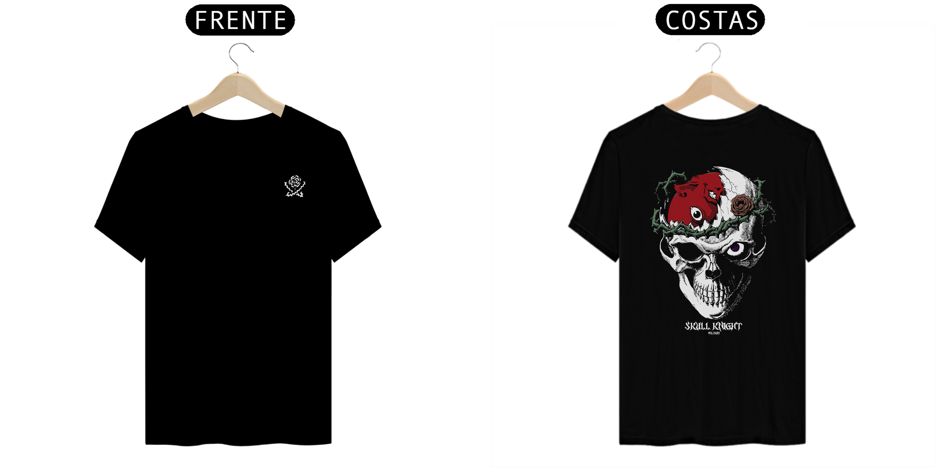 Cavaleiro Crânio - Berserk (frente e costas)