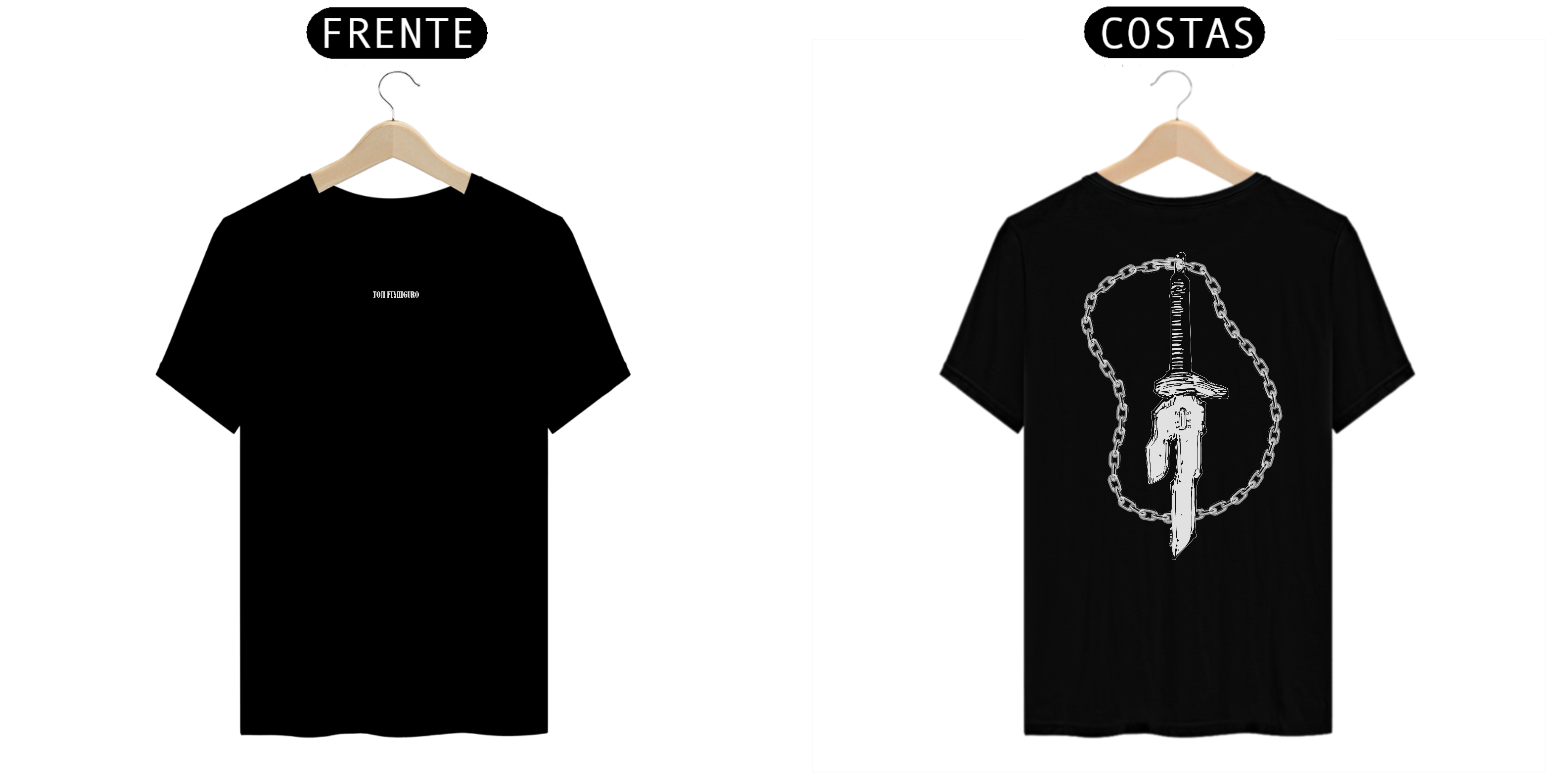 Toji Fushiguro - Jujutsu kaisen (frente e costas)