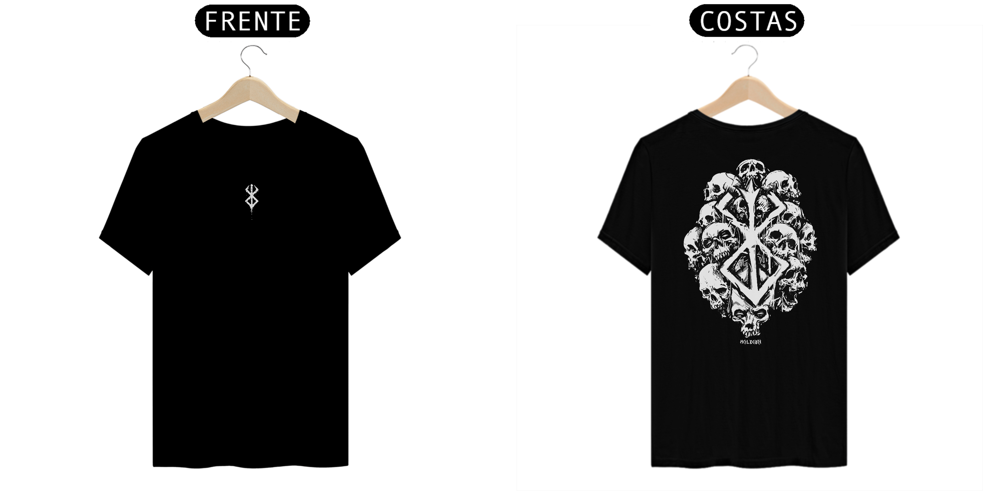 Marca do sacrifício v.2 - Berserk (frente e costas)