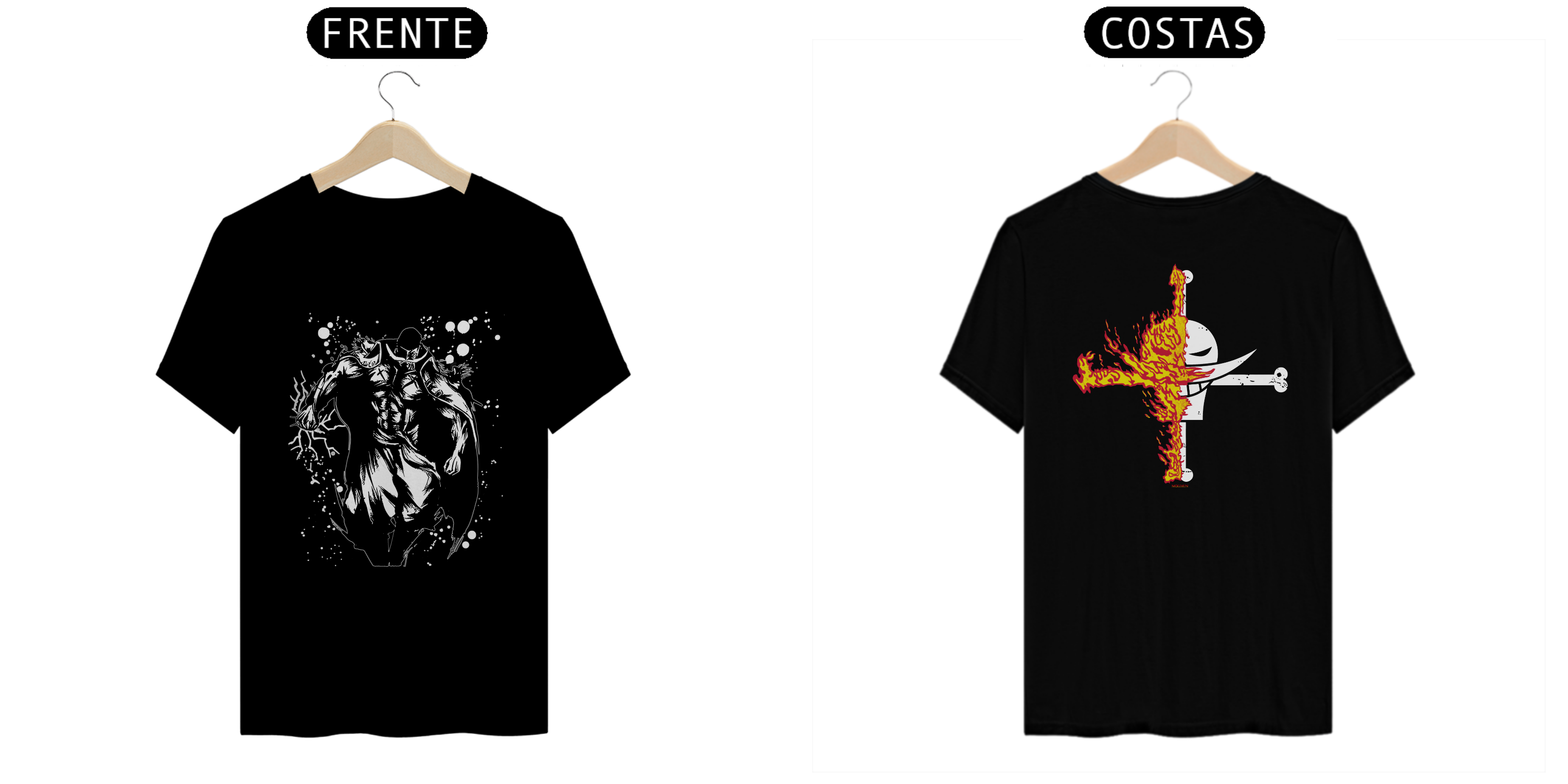 Barba branca (frente e costas)