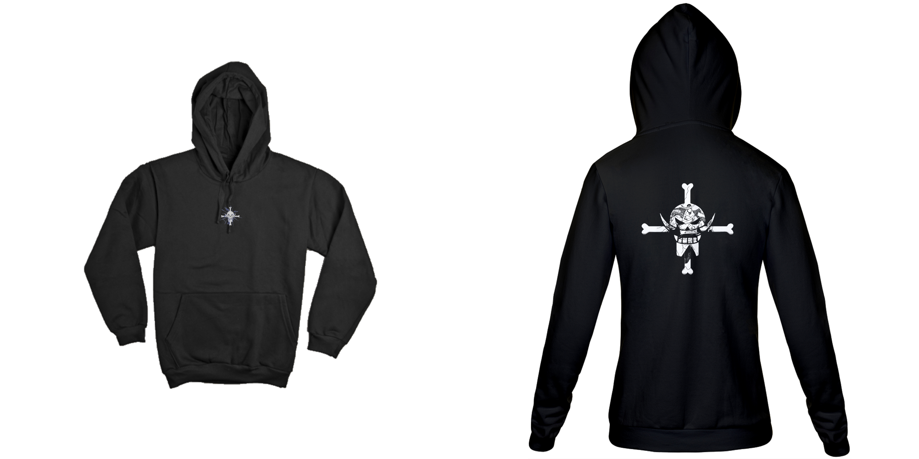 Barba Branca v.4 - One Piece (frente e costas)