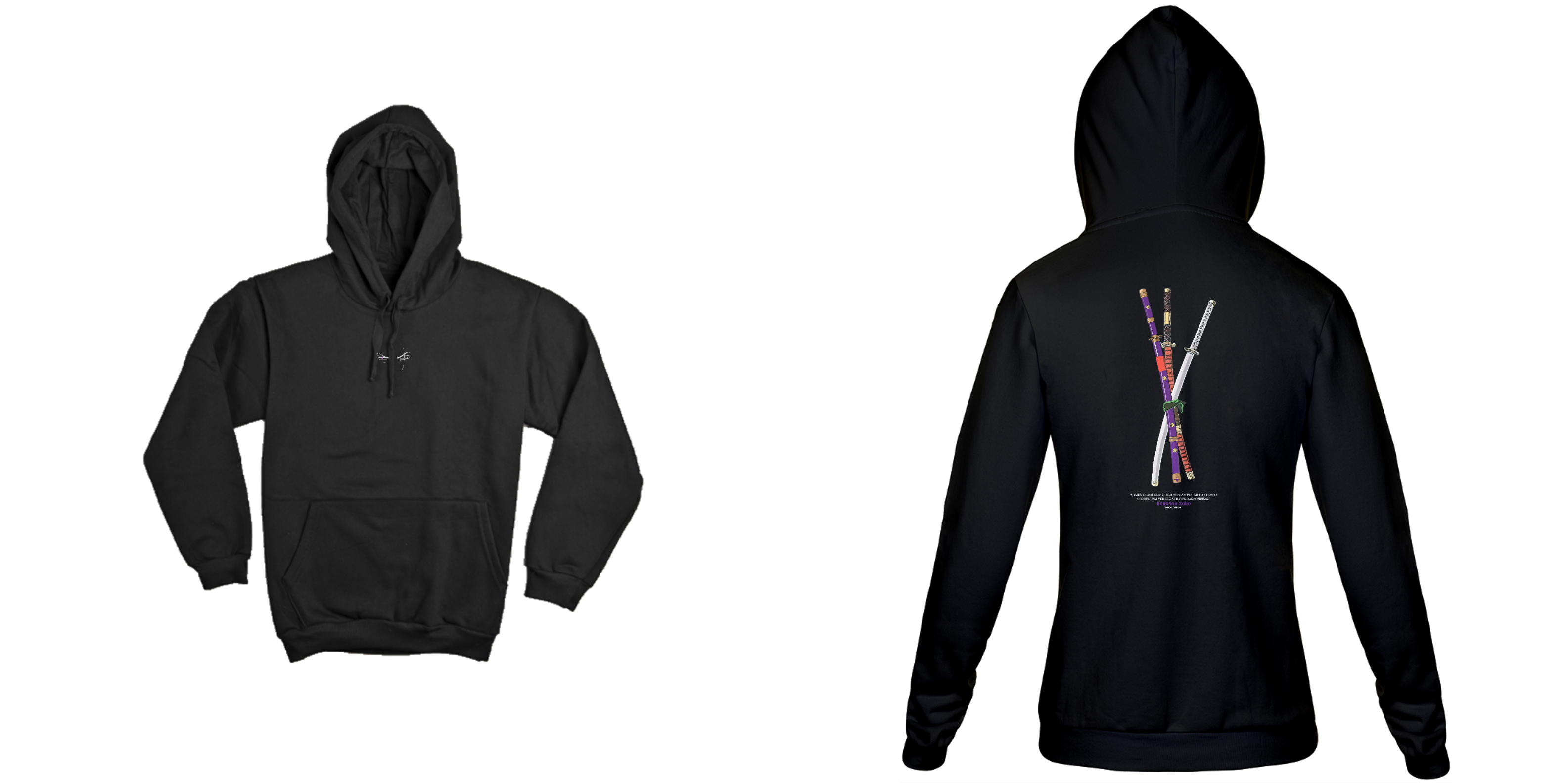 Roronoa Zoro - One Piece (frente e costas)