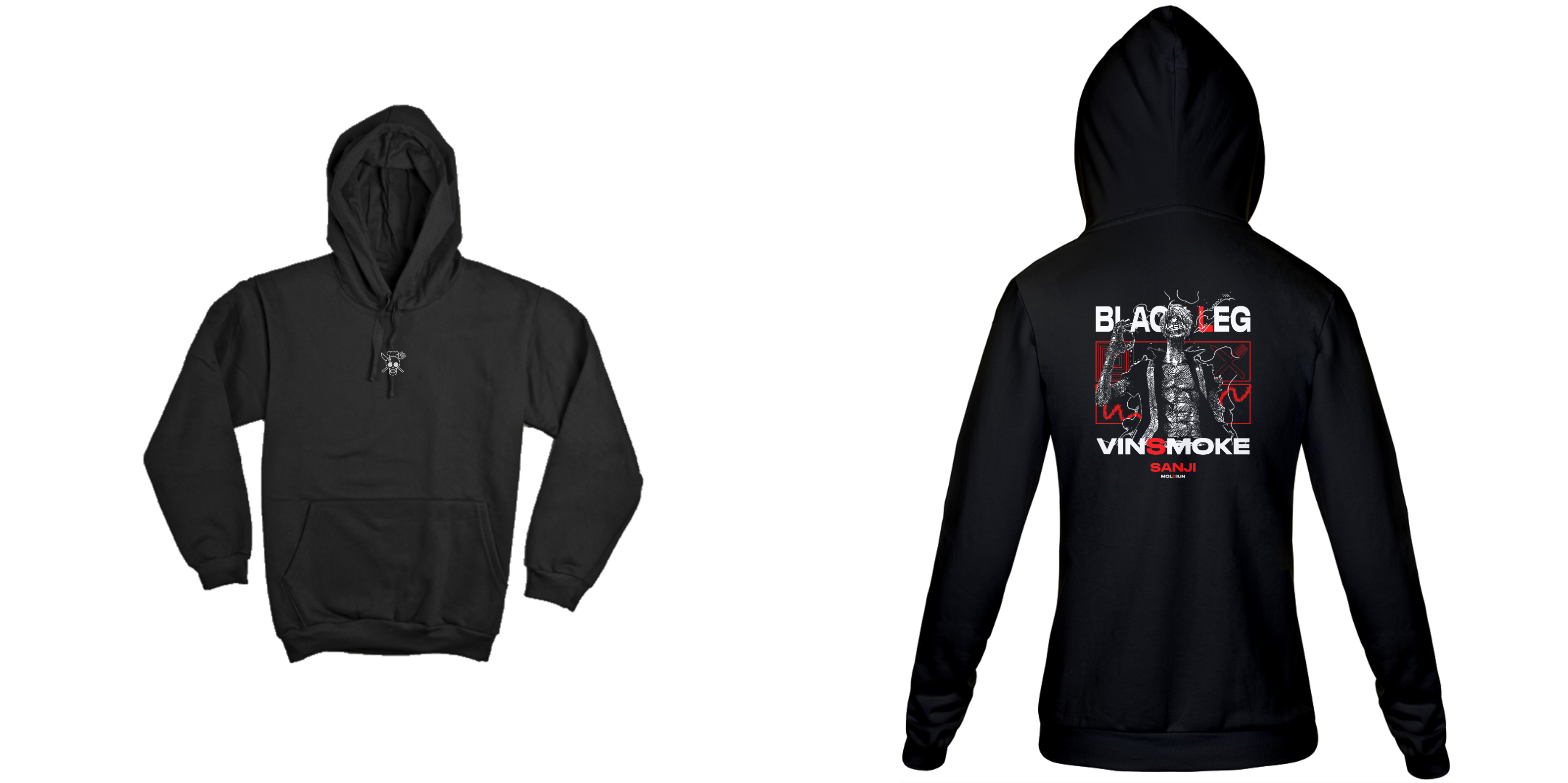 Vinsmoke Sanji v.2 - One piece (frente e costas)