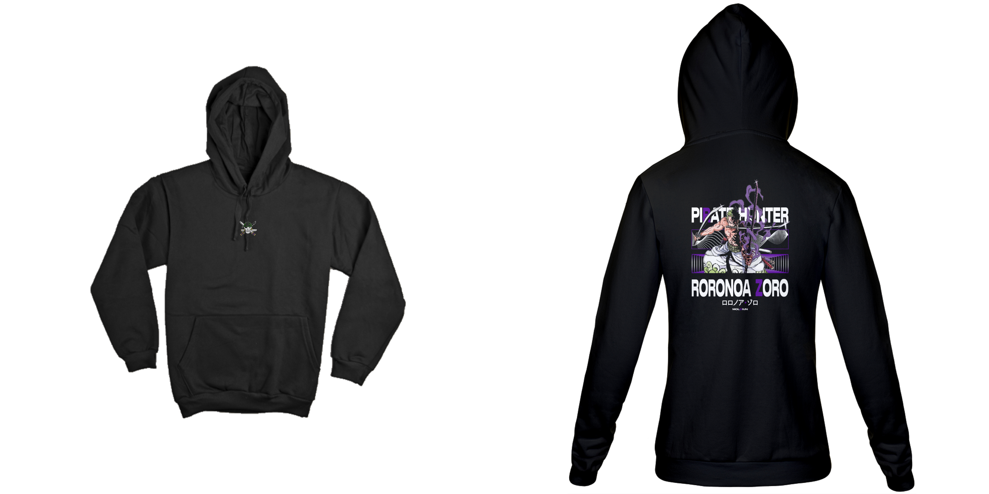 Roronoa Zoro v.2 - One Piece (frente e costas)