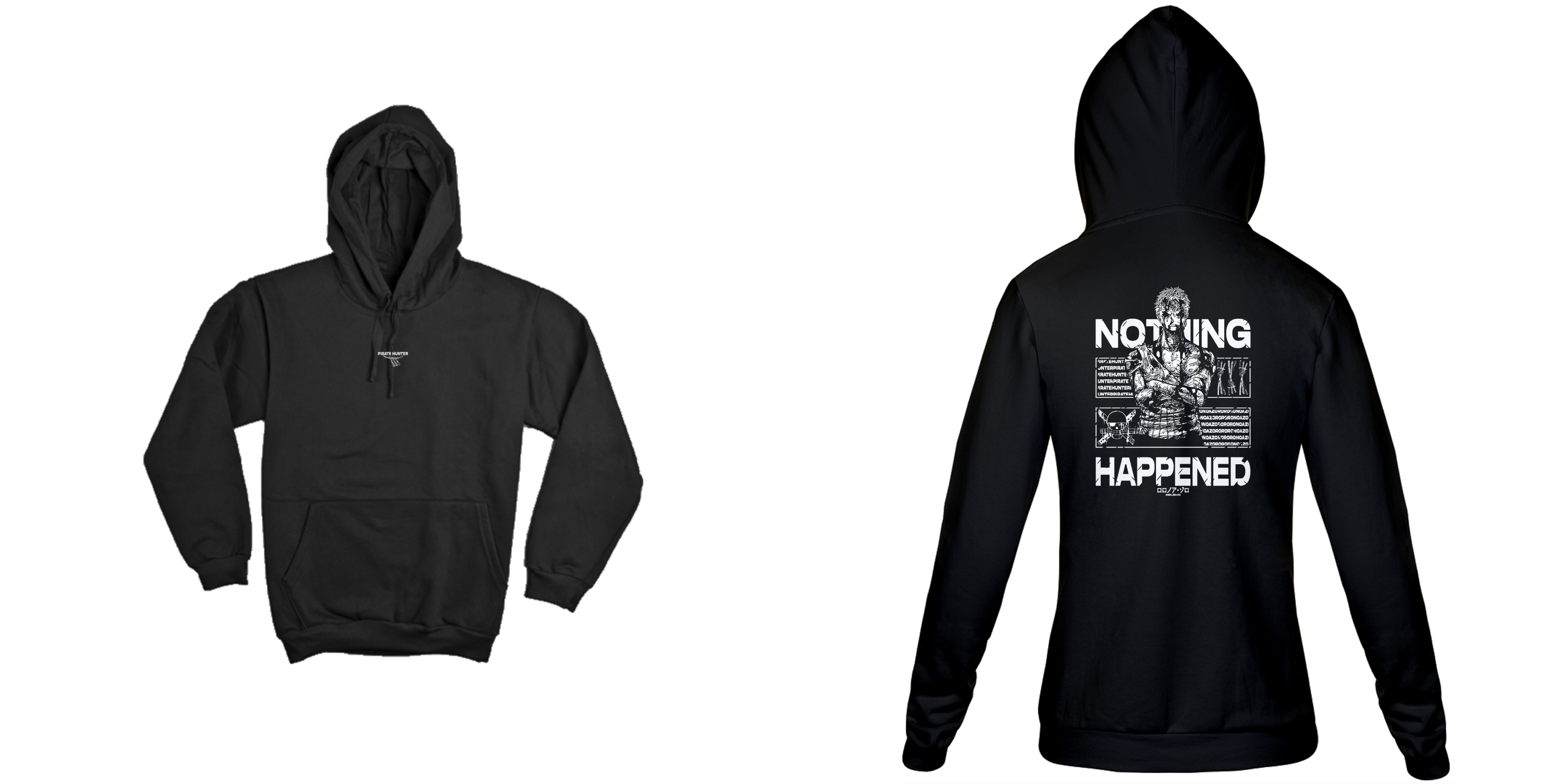 Roronoa Zoro v.3 - One Piece (frente e costas)