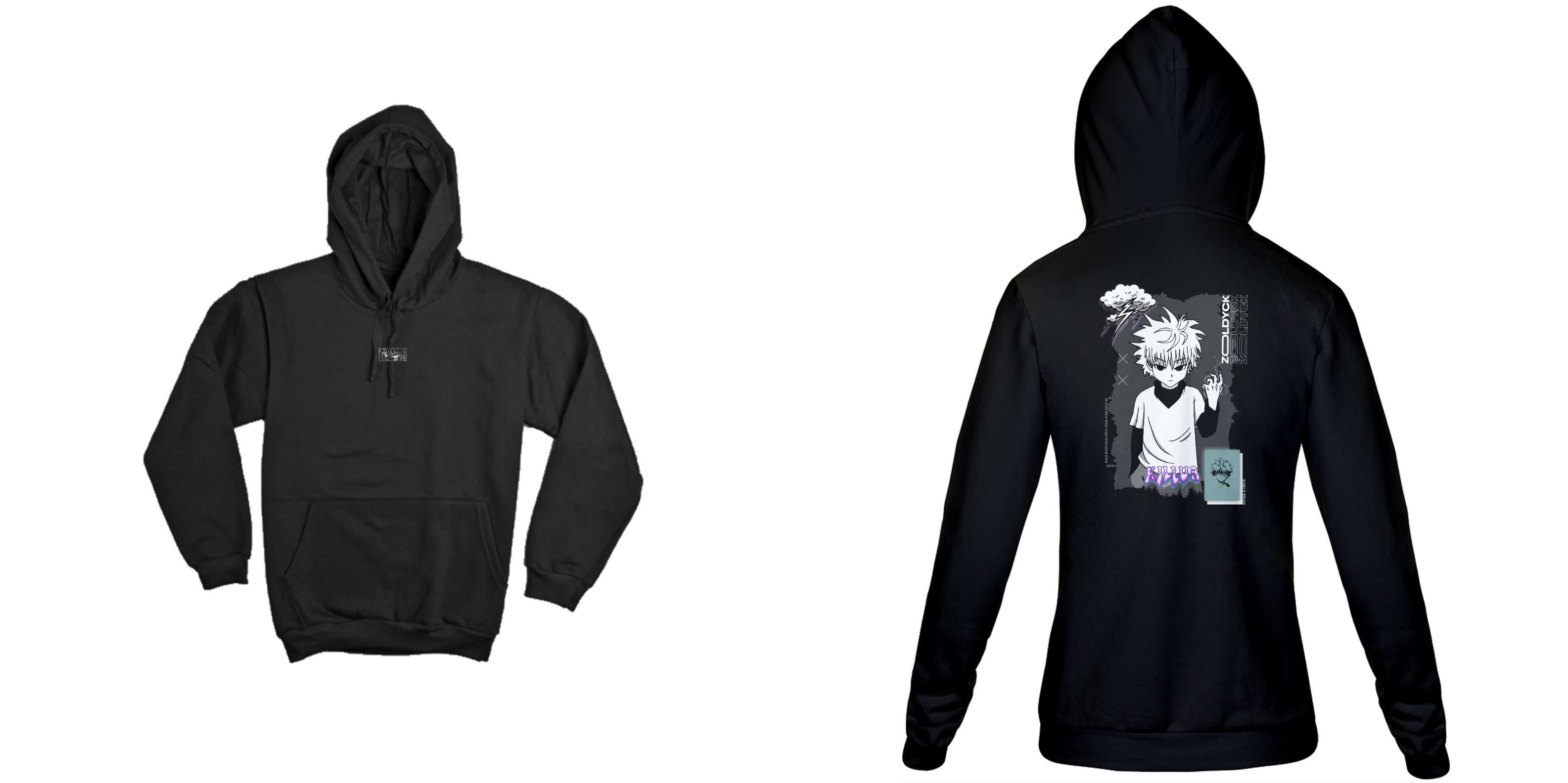 killua zoldyck v.1 - HunterXHunter (frente e costas)