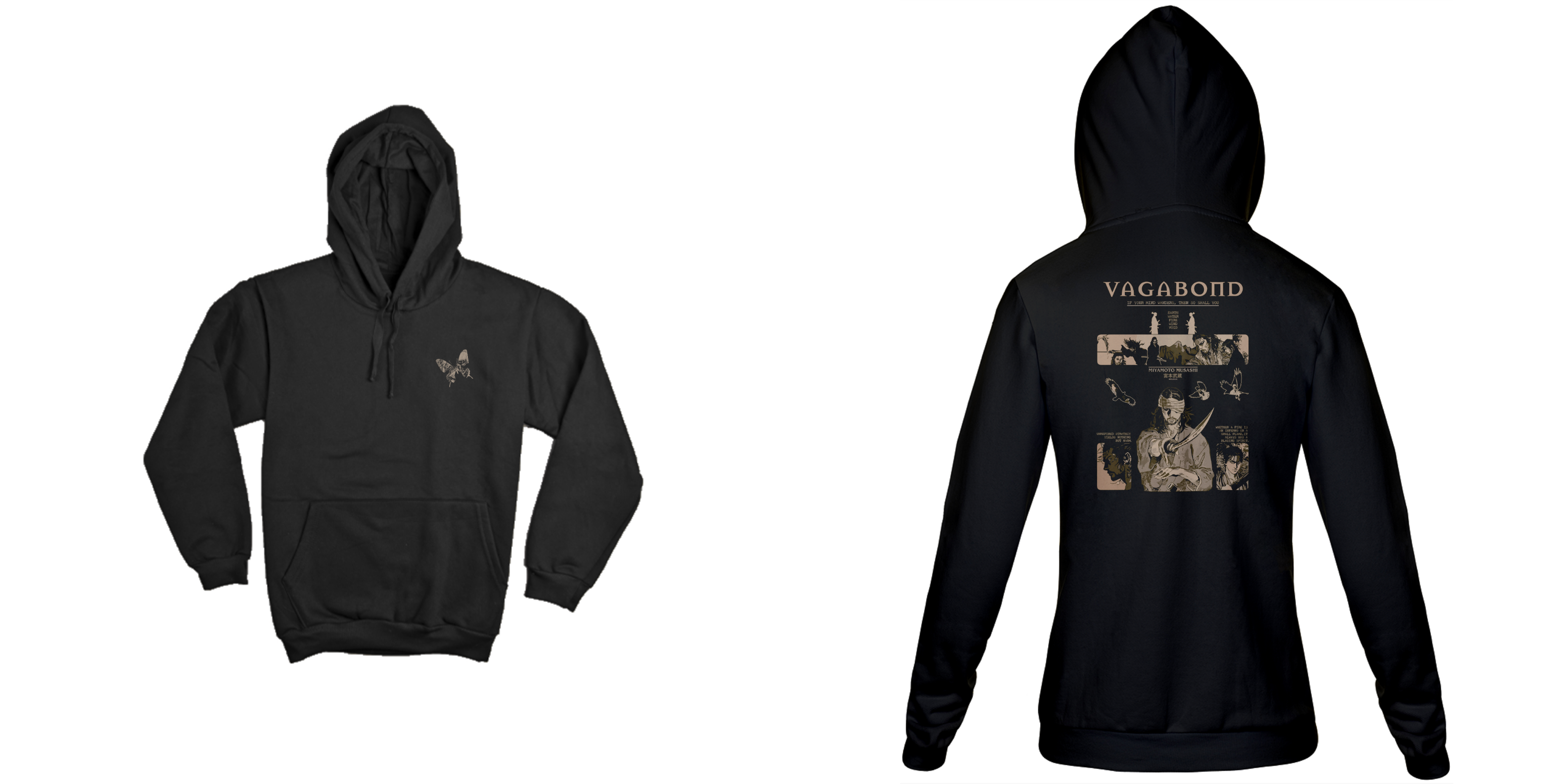 Miyamoto Musashi v.2 - Vagabond (frente e costas)