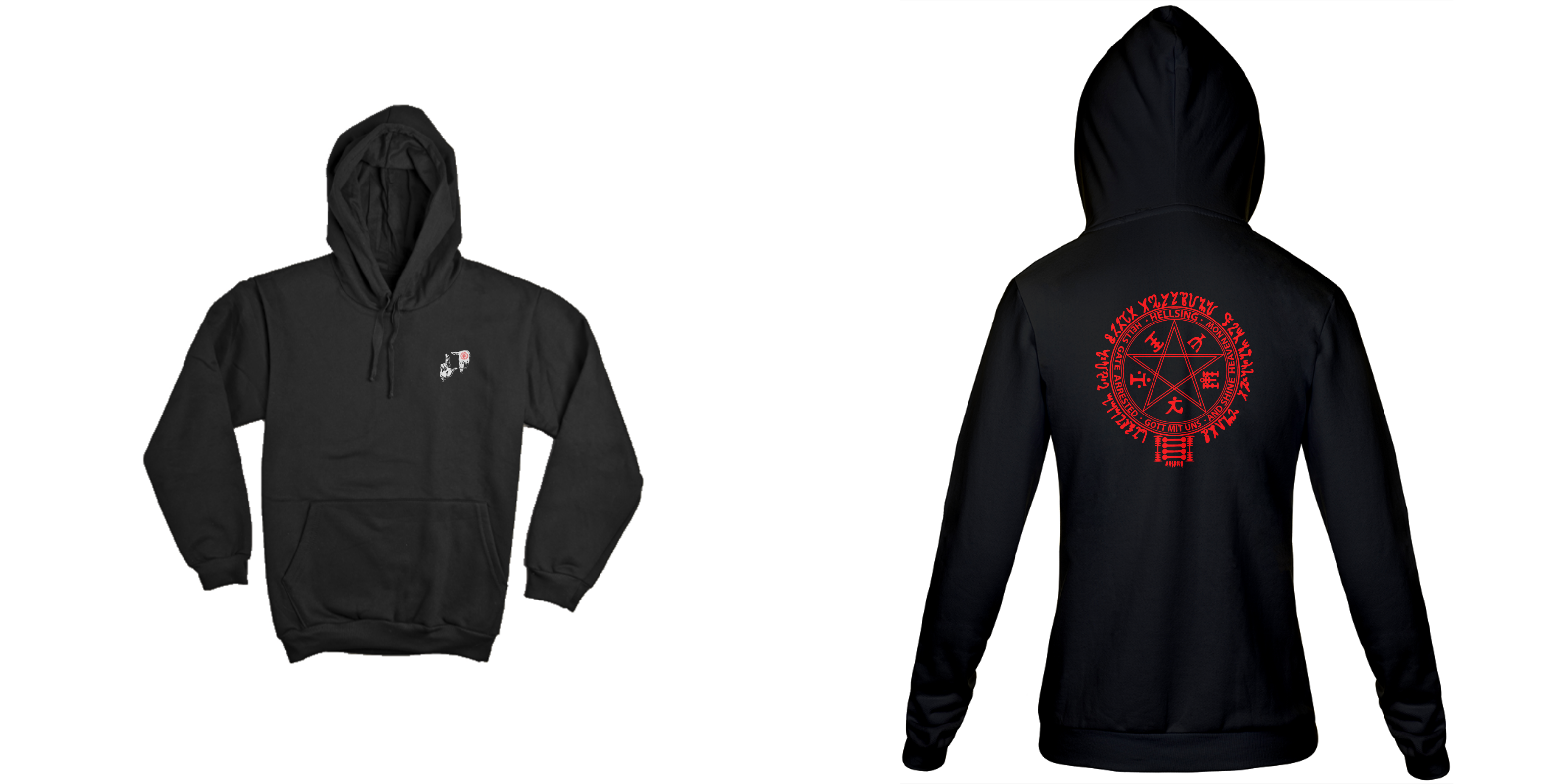 Alucard - Hellsing (frente e costas)