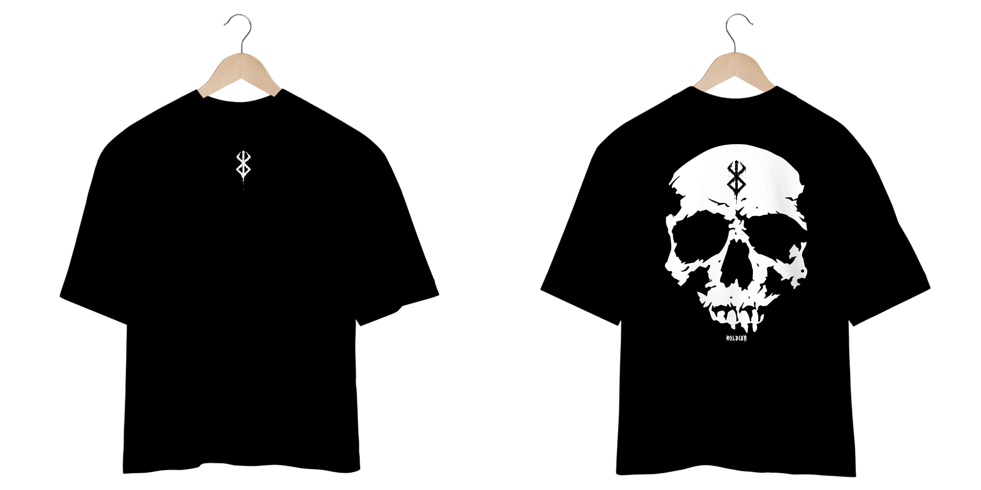 Caveira - Berserk (frente e costas)