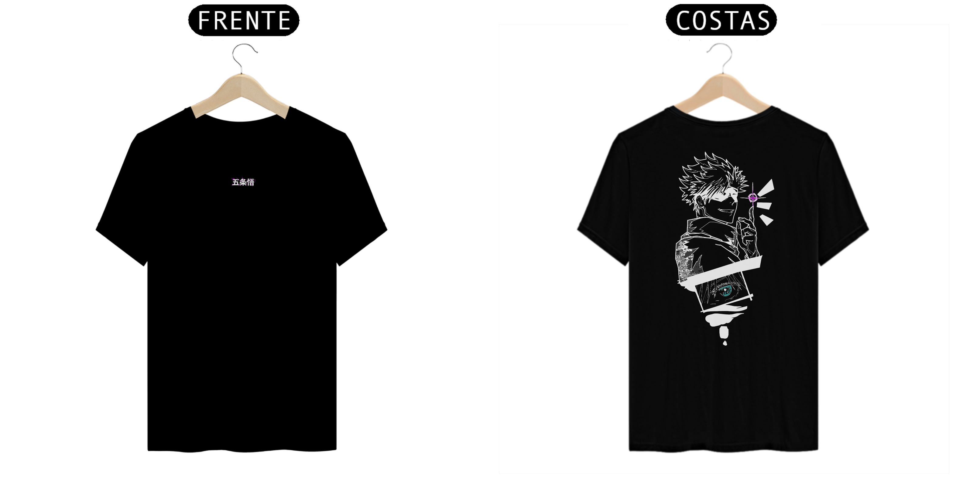 Satoru Gojo - Jujutsu Kaisen (frente e costas)