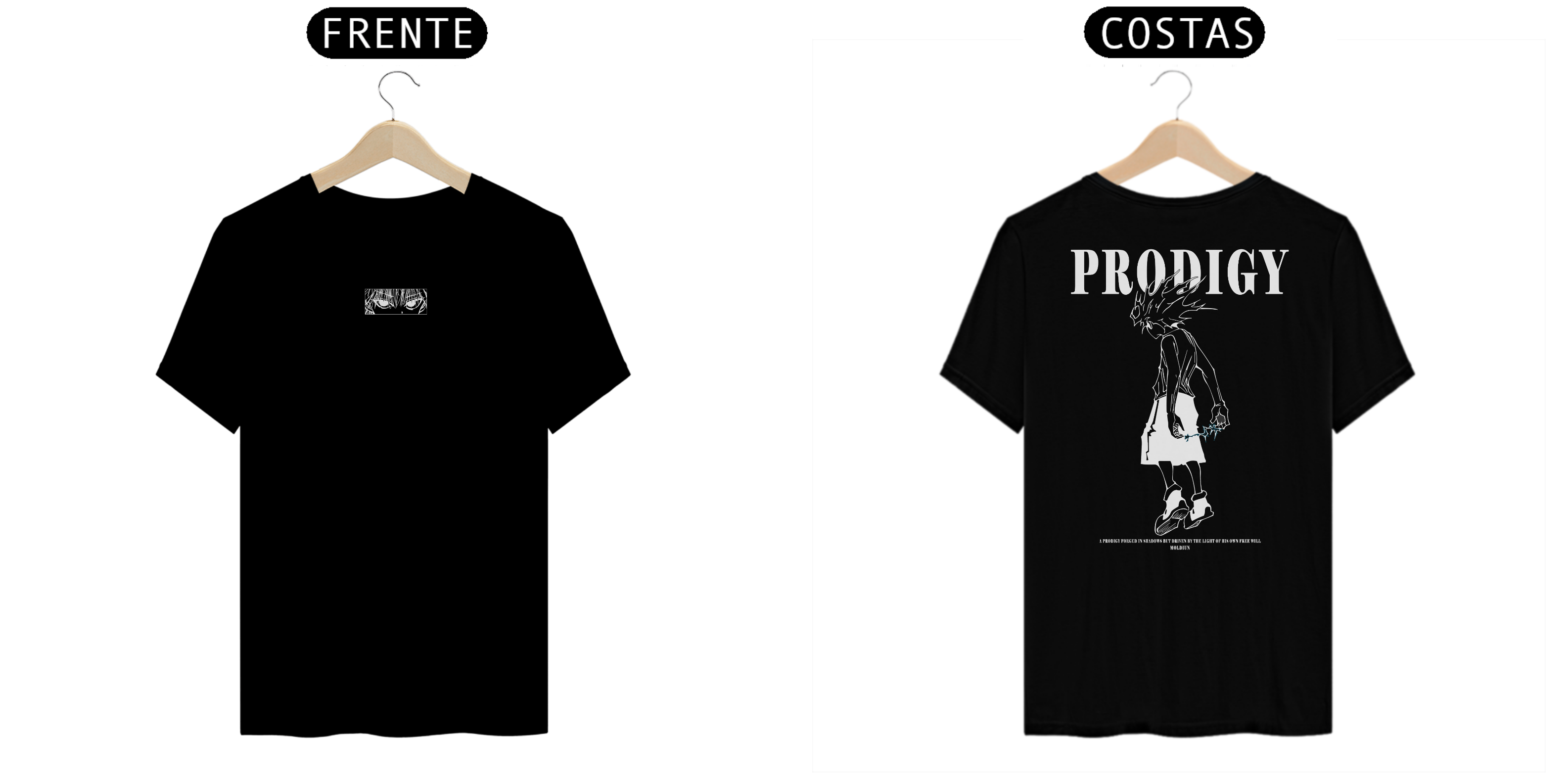 killua zoldyck v.3 - HunterXHunter (frente e costas)