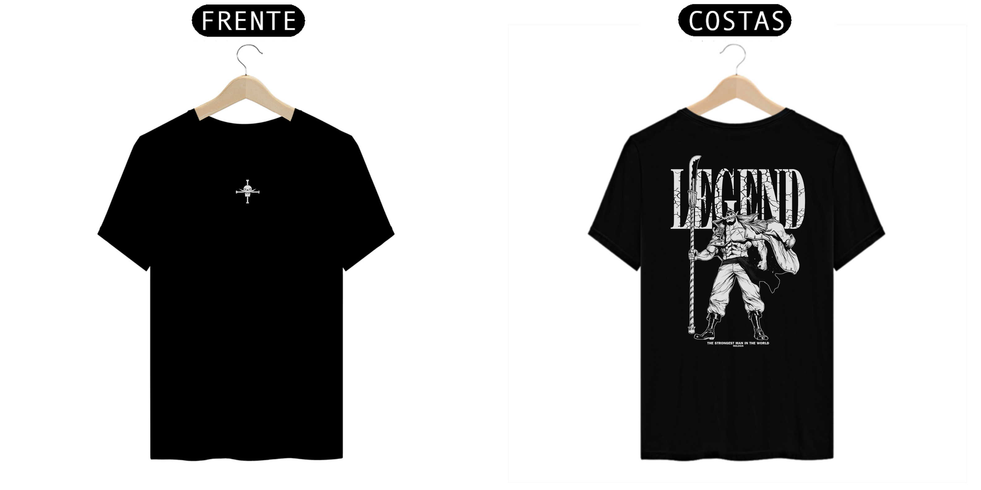 Barba Branca v.6 - One Piece (frente e costas)