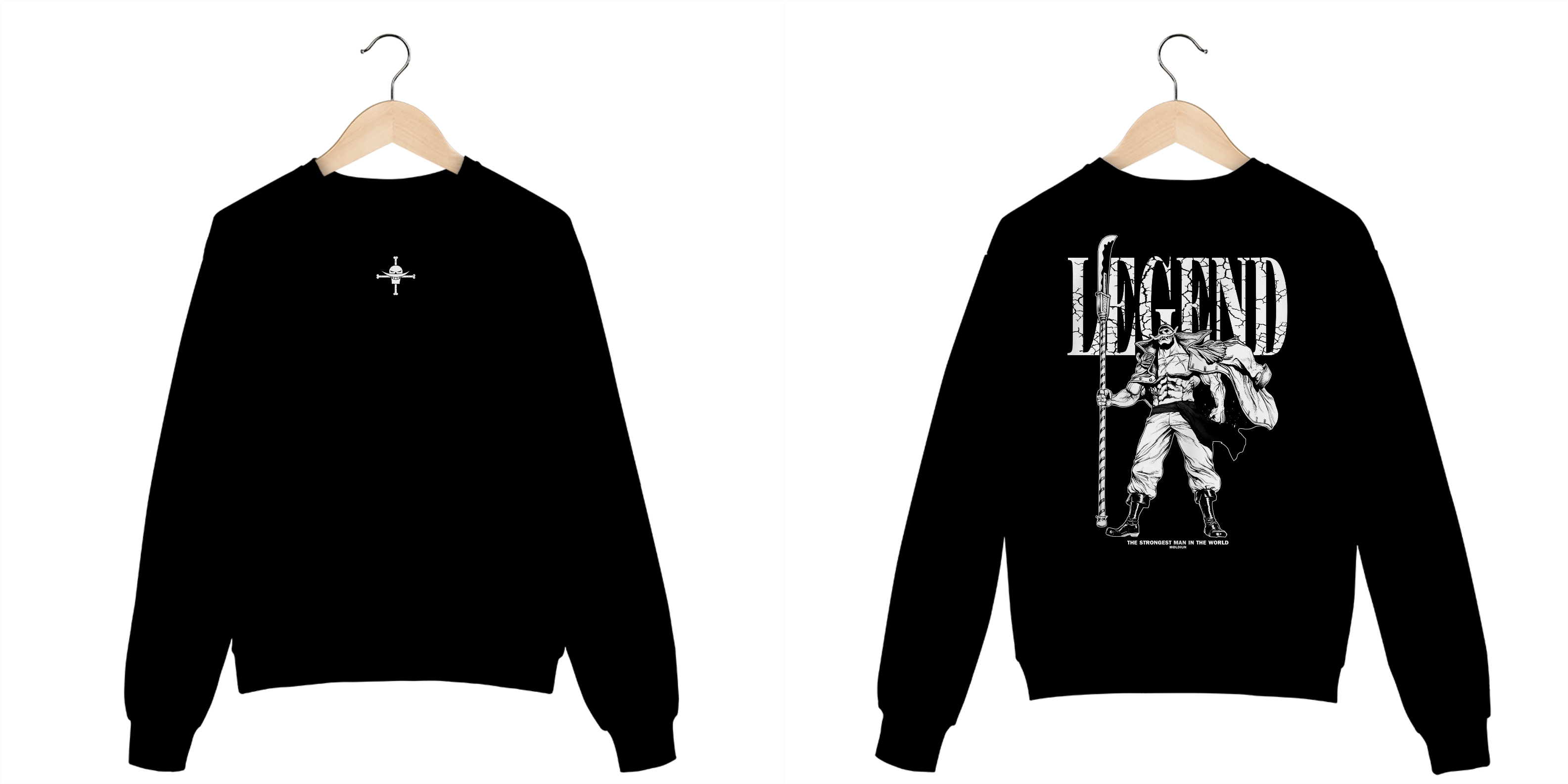 Barba Branca v.6 - One Piece (frente e costas)