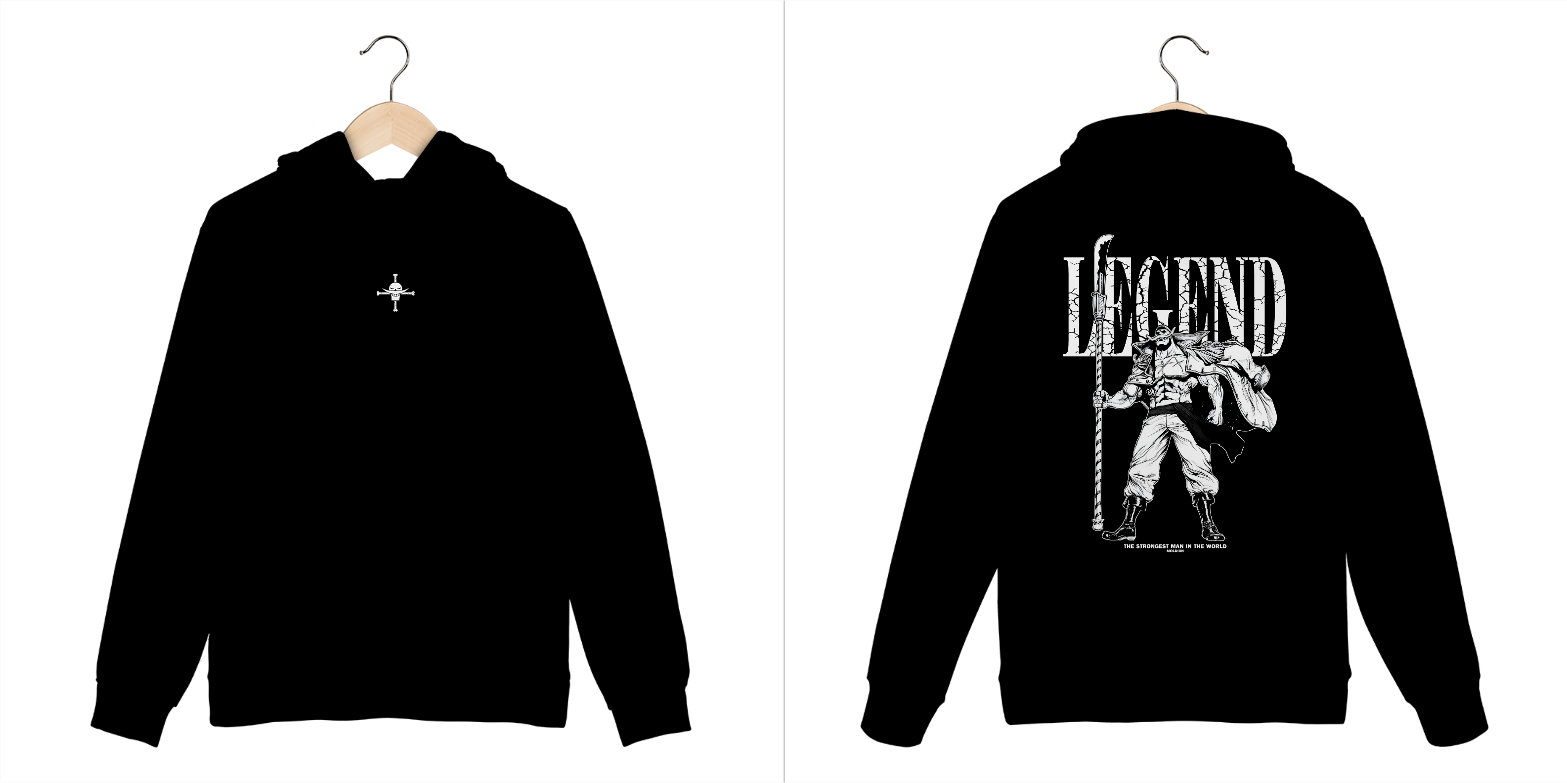 Barba Branca v.6 - One Piece (frente e costas)