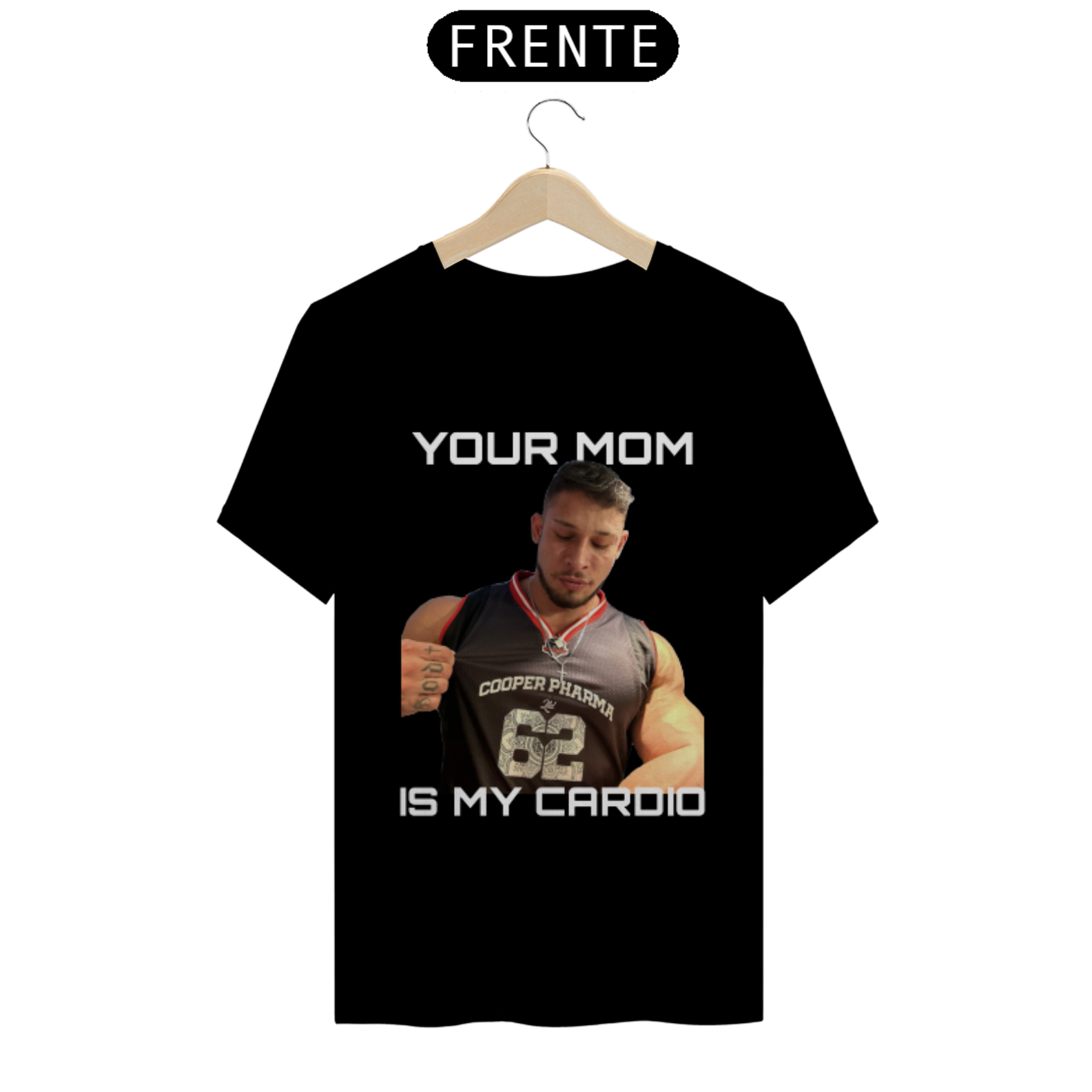 Nome do produto: Camiseta Your mom is my cardio