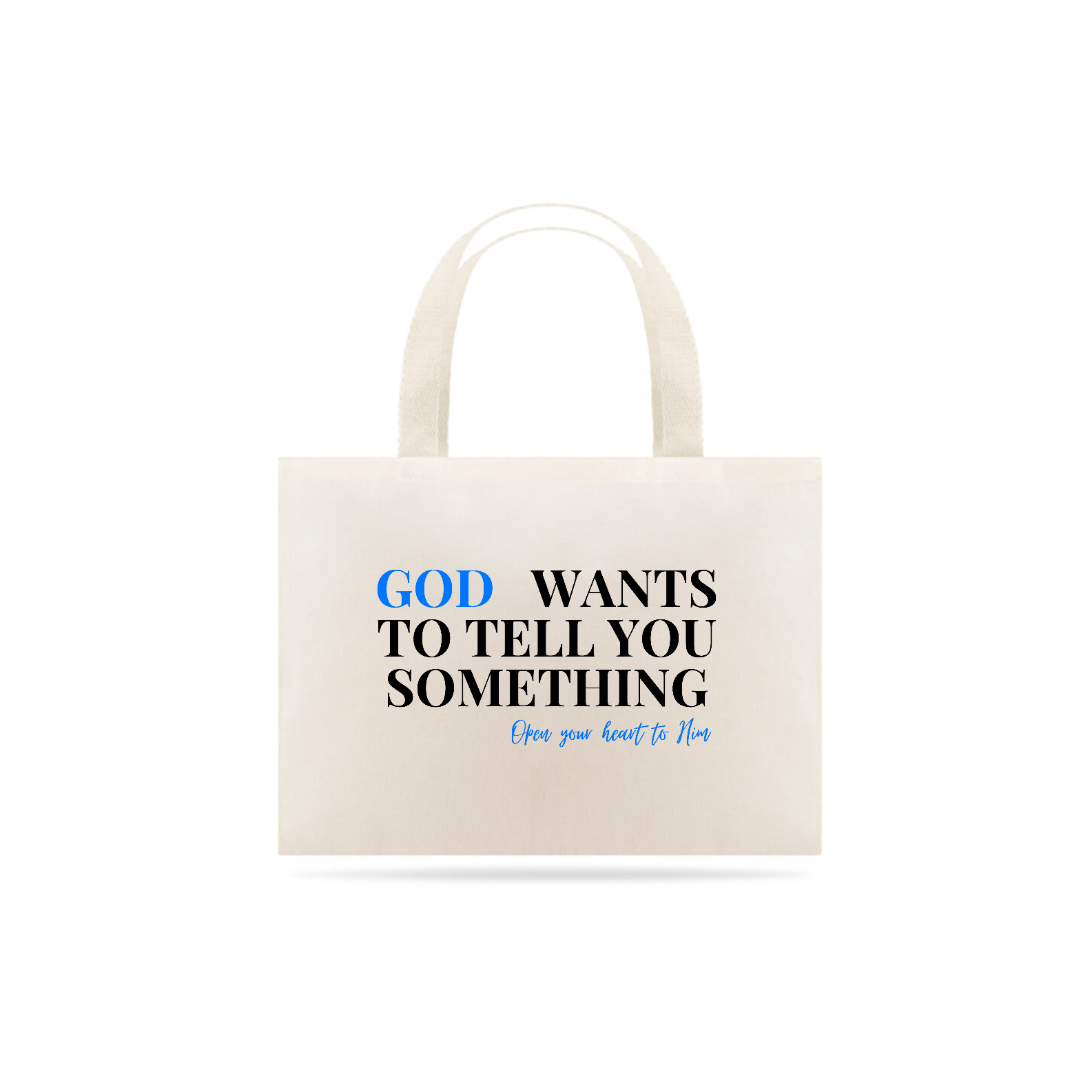 Nome do produto: Ecobag God wants to tell you something