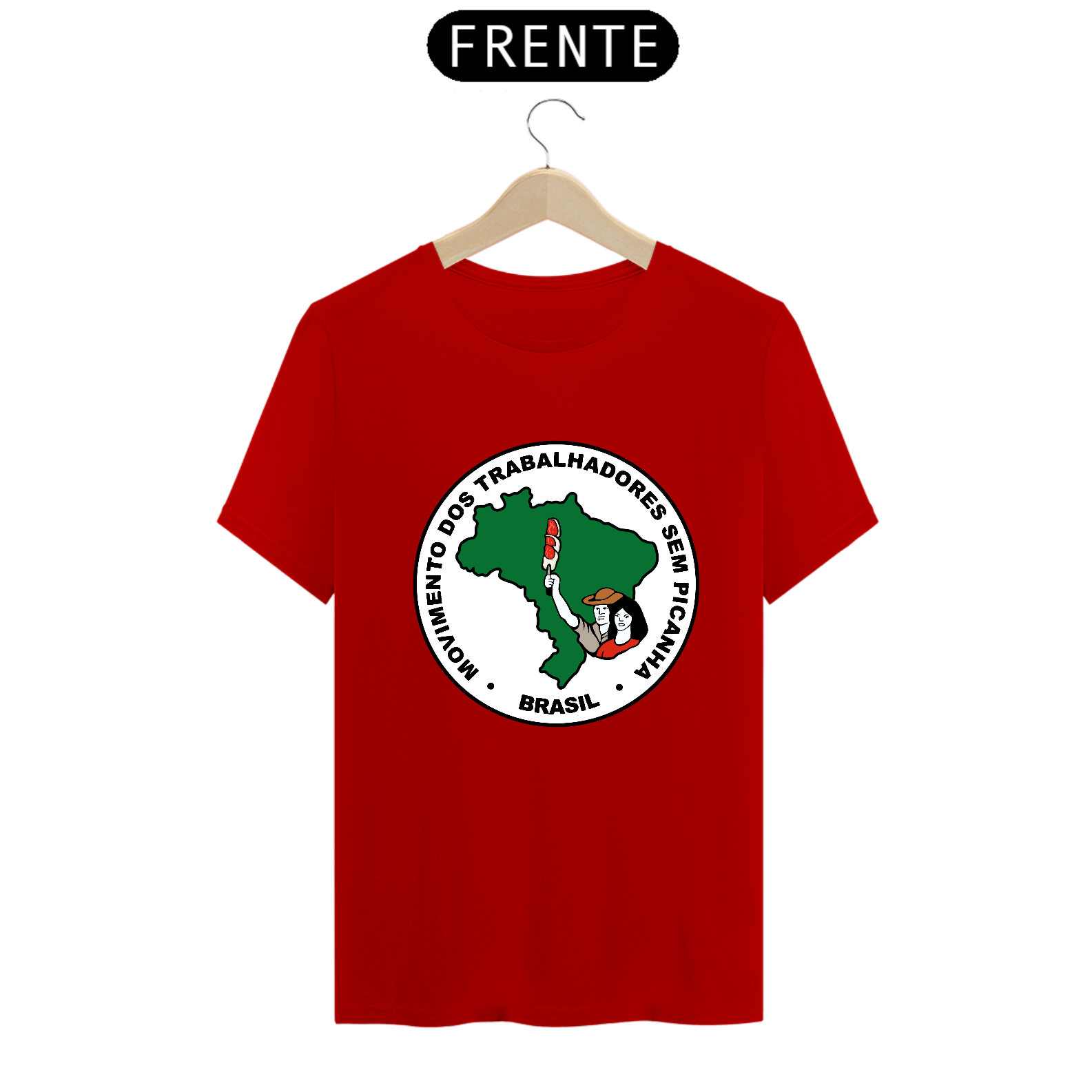 Nome do produto: Camiseta Masculina - Movimento Dos Trabalhadores Sem Picanha