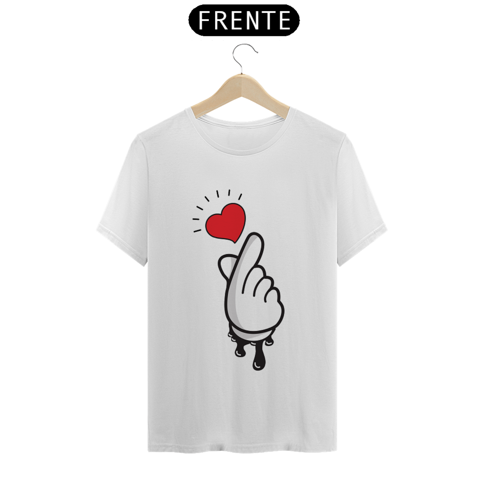 Nome do produto: CAMISA MASCULINA CORAÇÃO CASAL