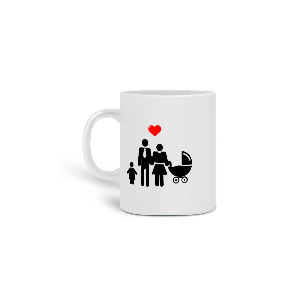 Nome do produto: CANECA I LOVE FAMILY