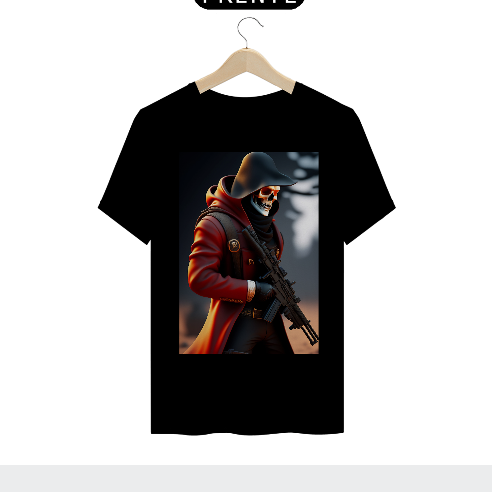 Nome do produto: Camiseta Caveira Ceifador