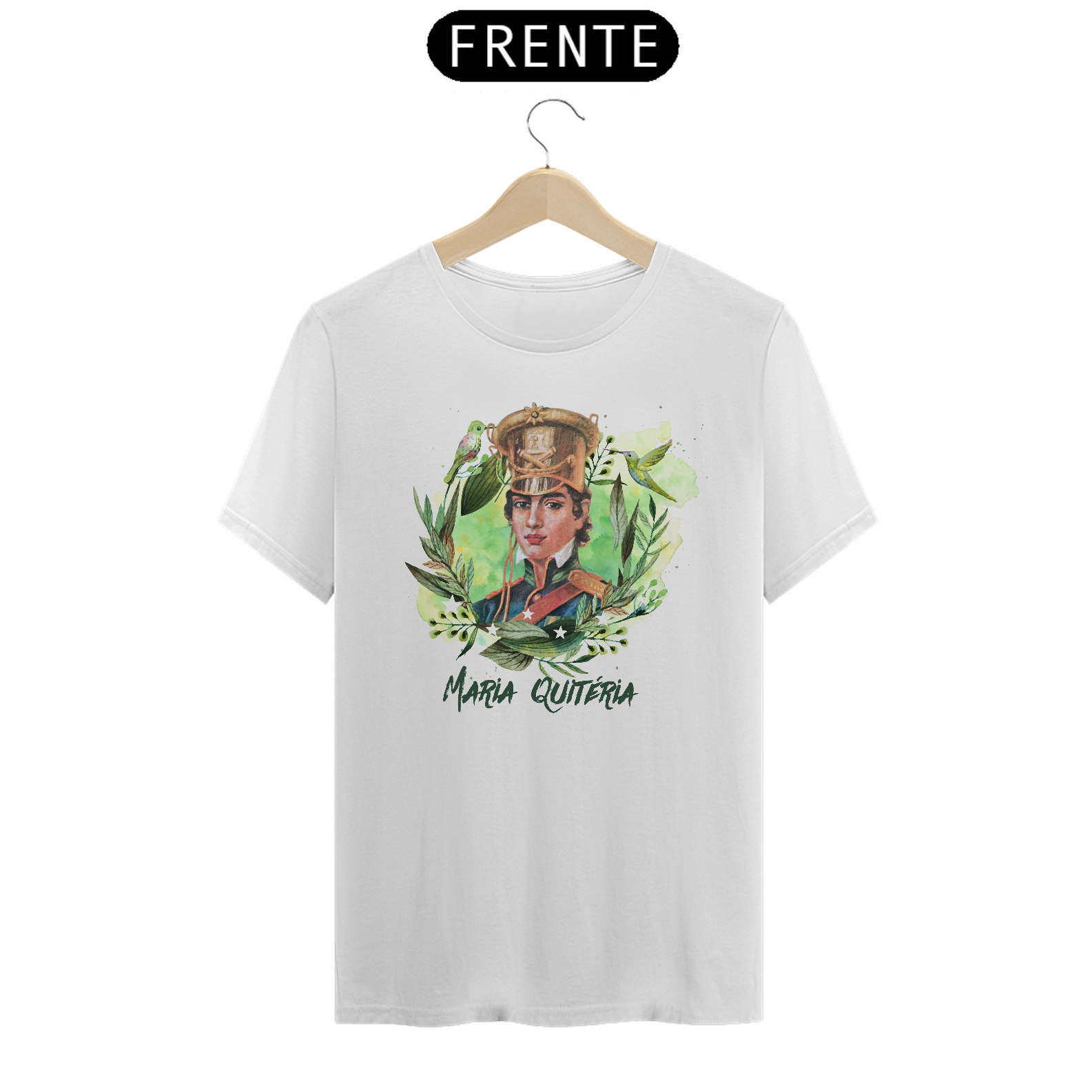 Nome do produto: Camiseta Maria Quitéria - Made in Bahia