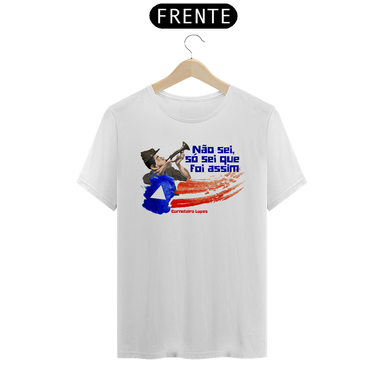 Nome do produto: Camiseta Corneteiro Lopes - Made in Bahia