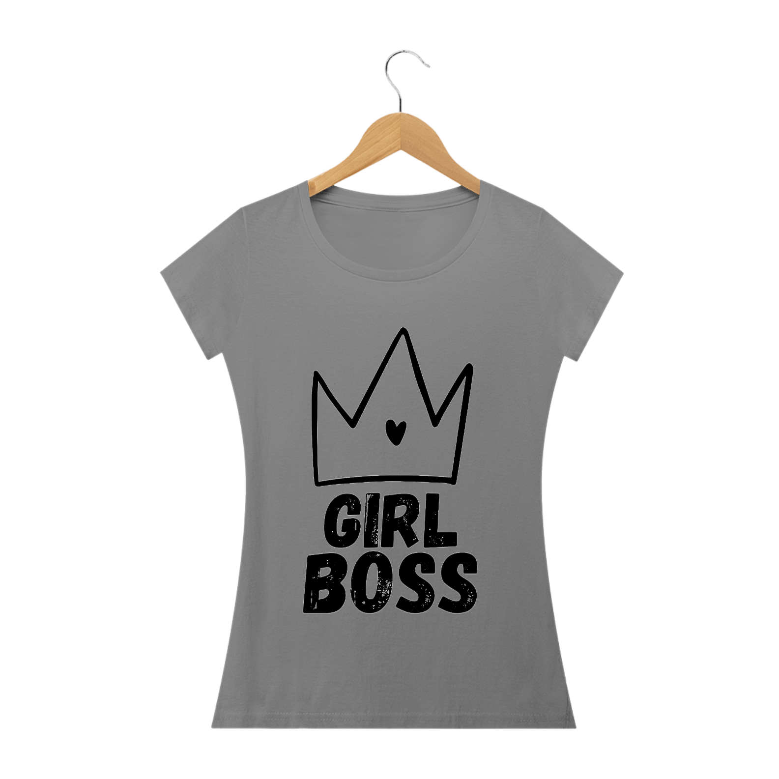 Nome do produto: Camiseta Feminina Girl Boss - Exalando Empoderamento Feminino