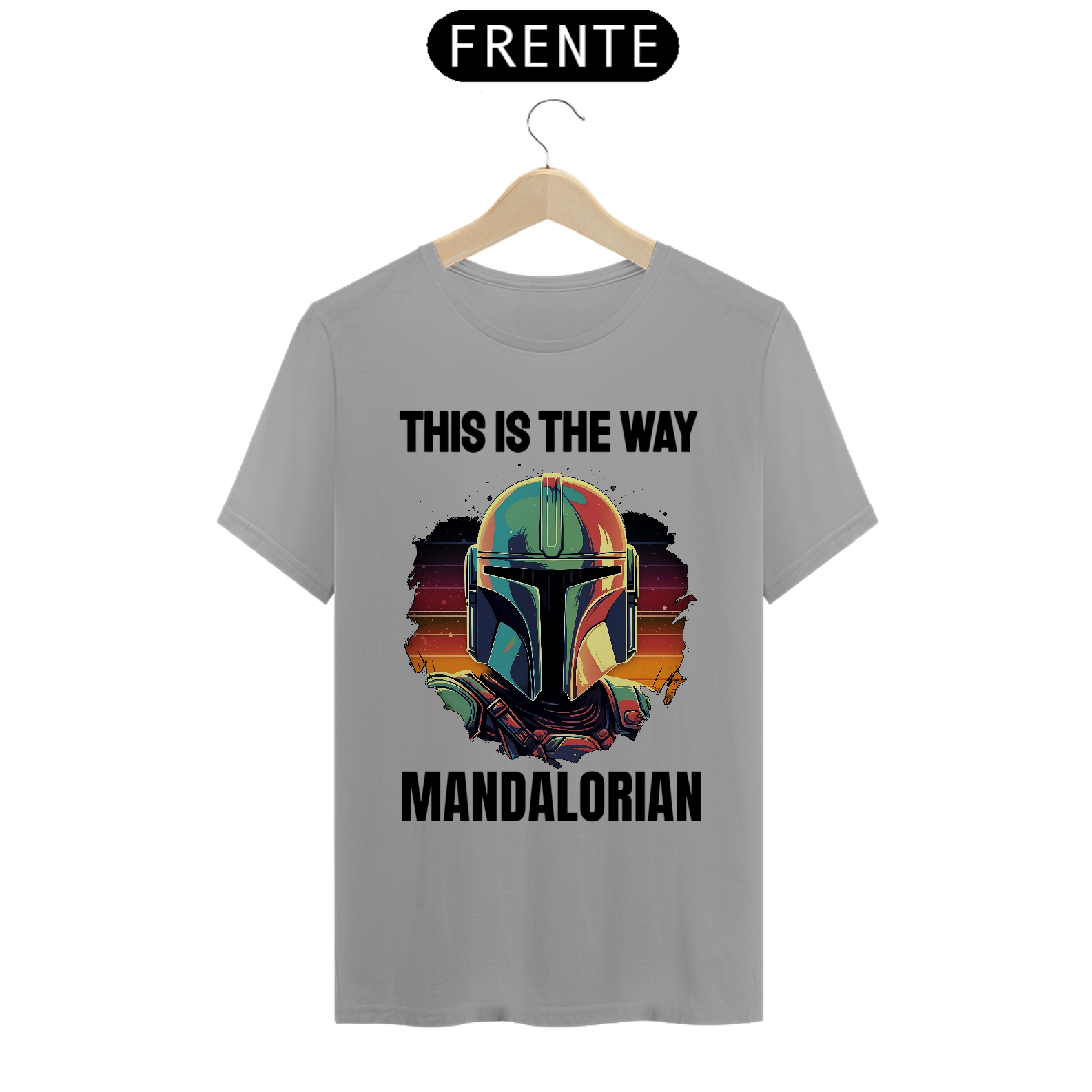 Nome do produto: Camiseta Masculina O Mandaloriano: Jornada Épica pelas Galáxias