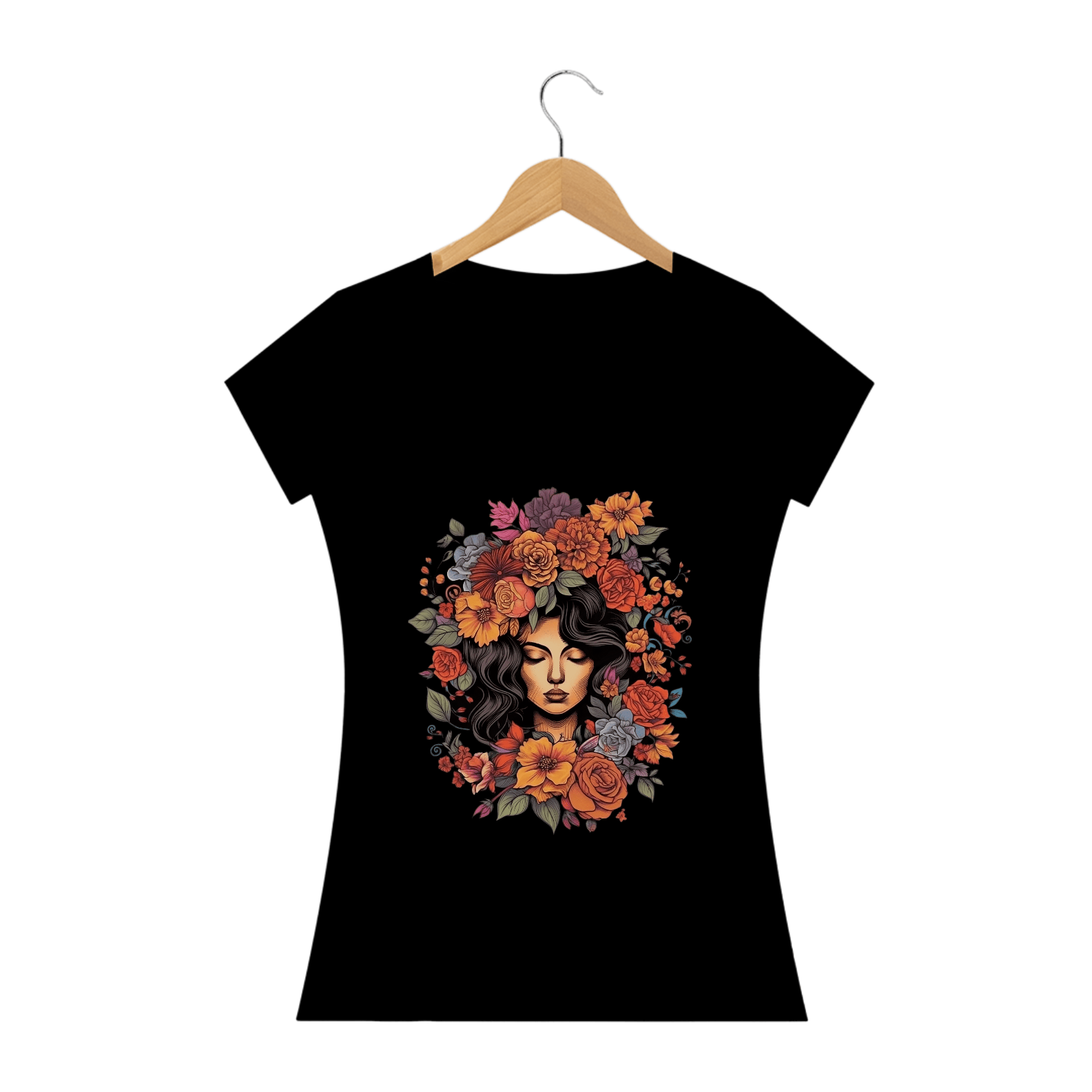 Nome do produto: Camiseta Abrace a Beleza e a Resiliência - Deslumbrante Flores Intricadas