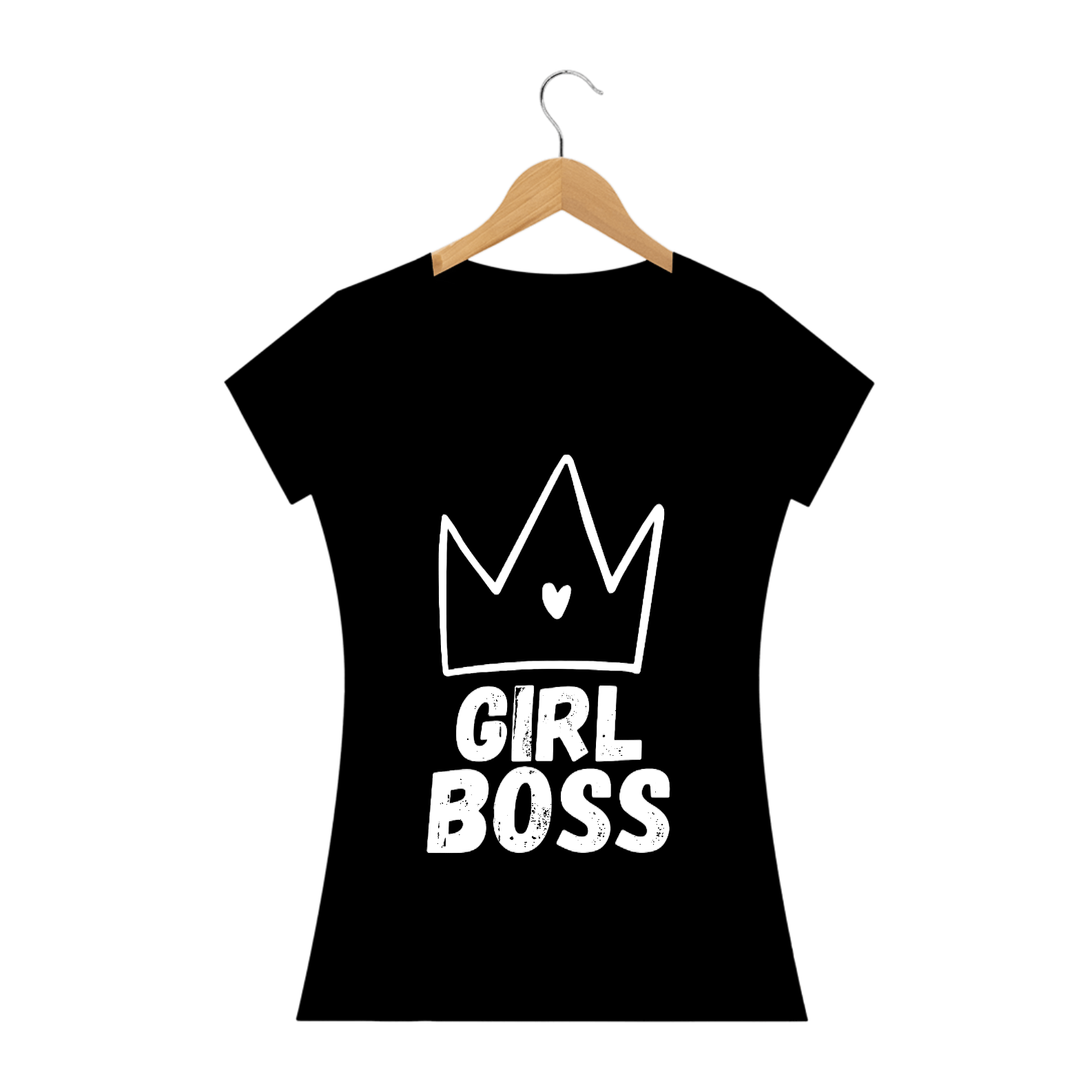 Nome do produto: Camiseta Feminina Girl Boss - Exalando Empoderamento Feminino