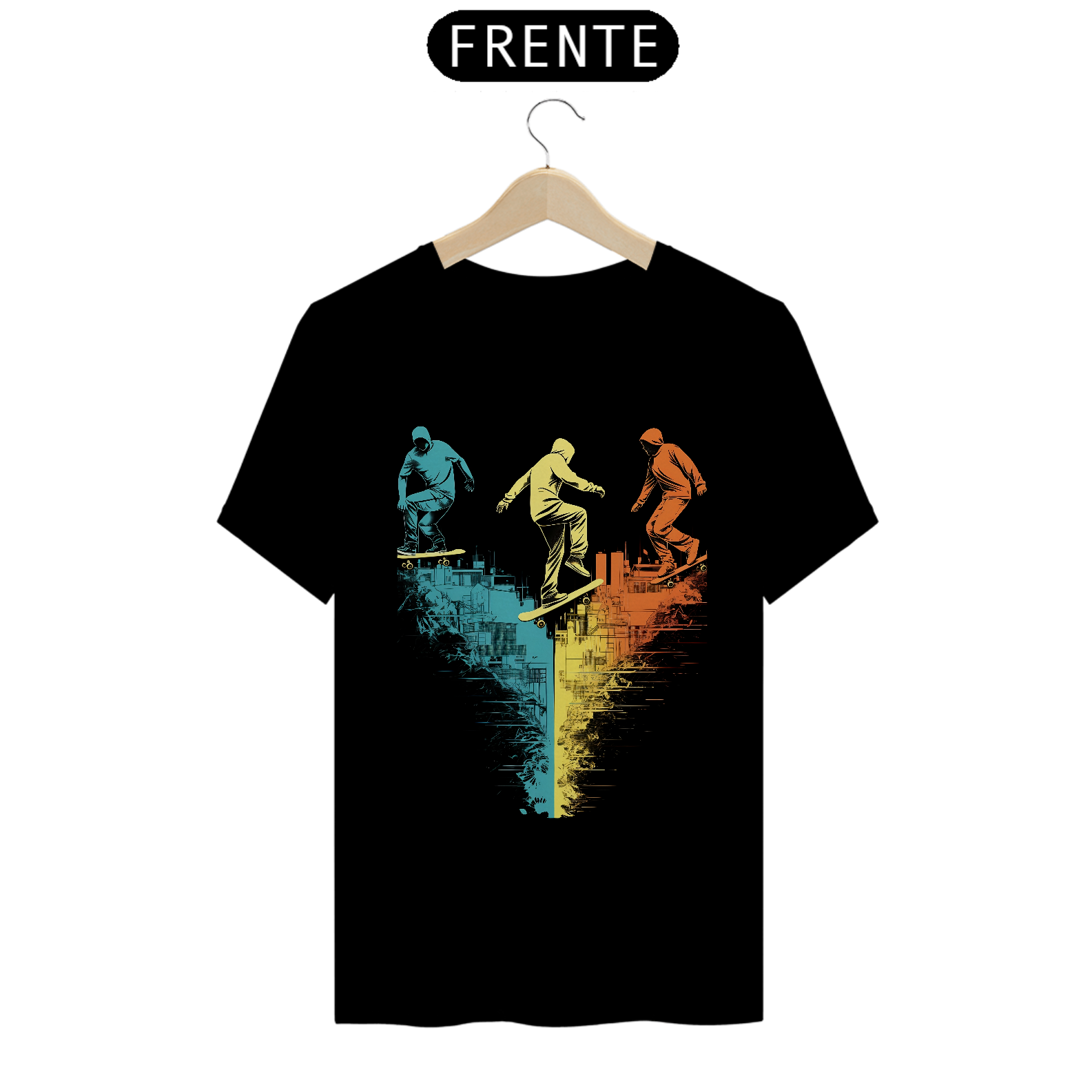 Nome do produto: Camiseta Masculina Skateboarding: A Evolução das Ruas