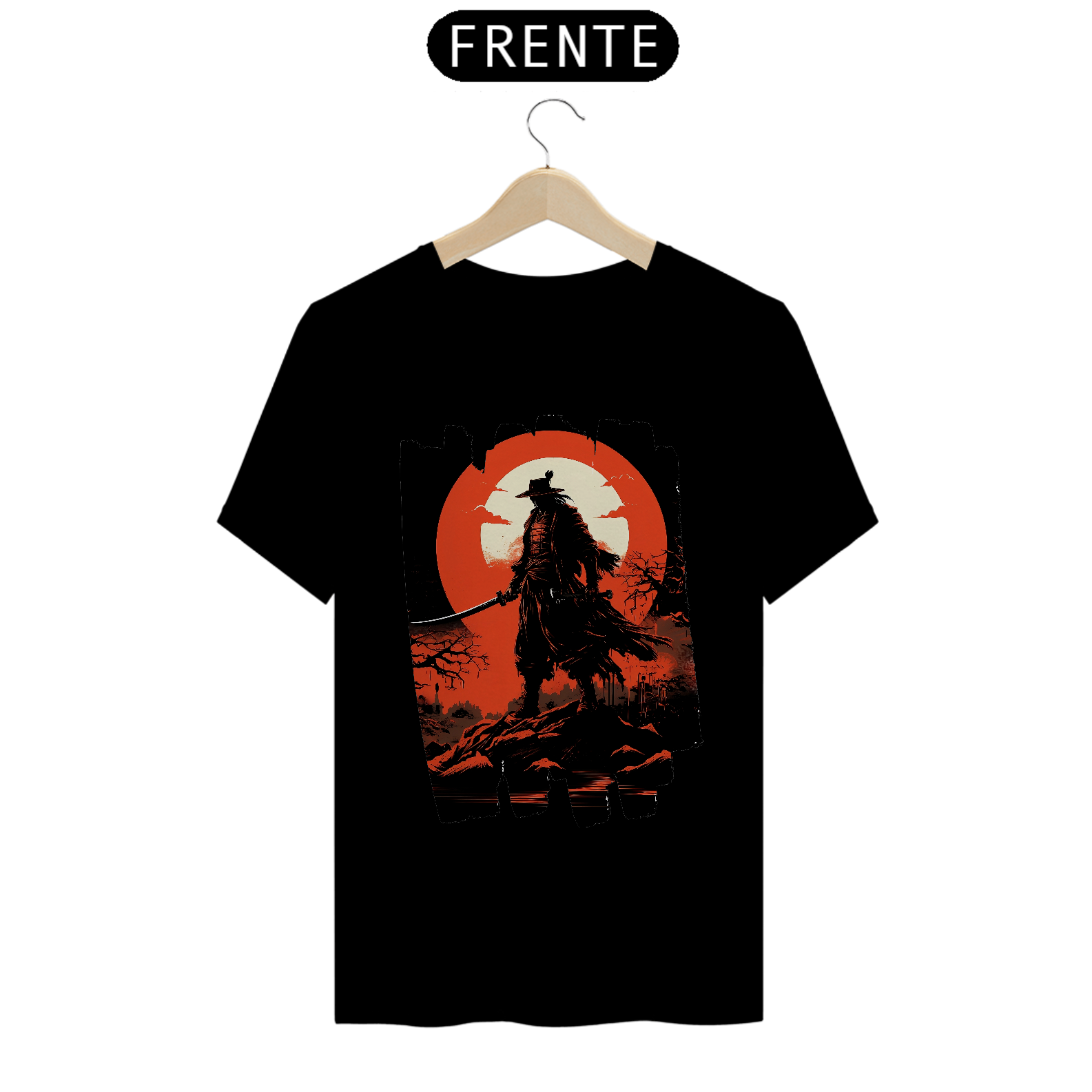Nome do produto: Camiseta Masculina A Sombra do Samurai Ensanguentado