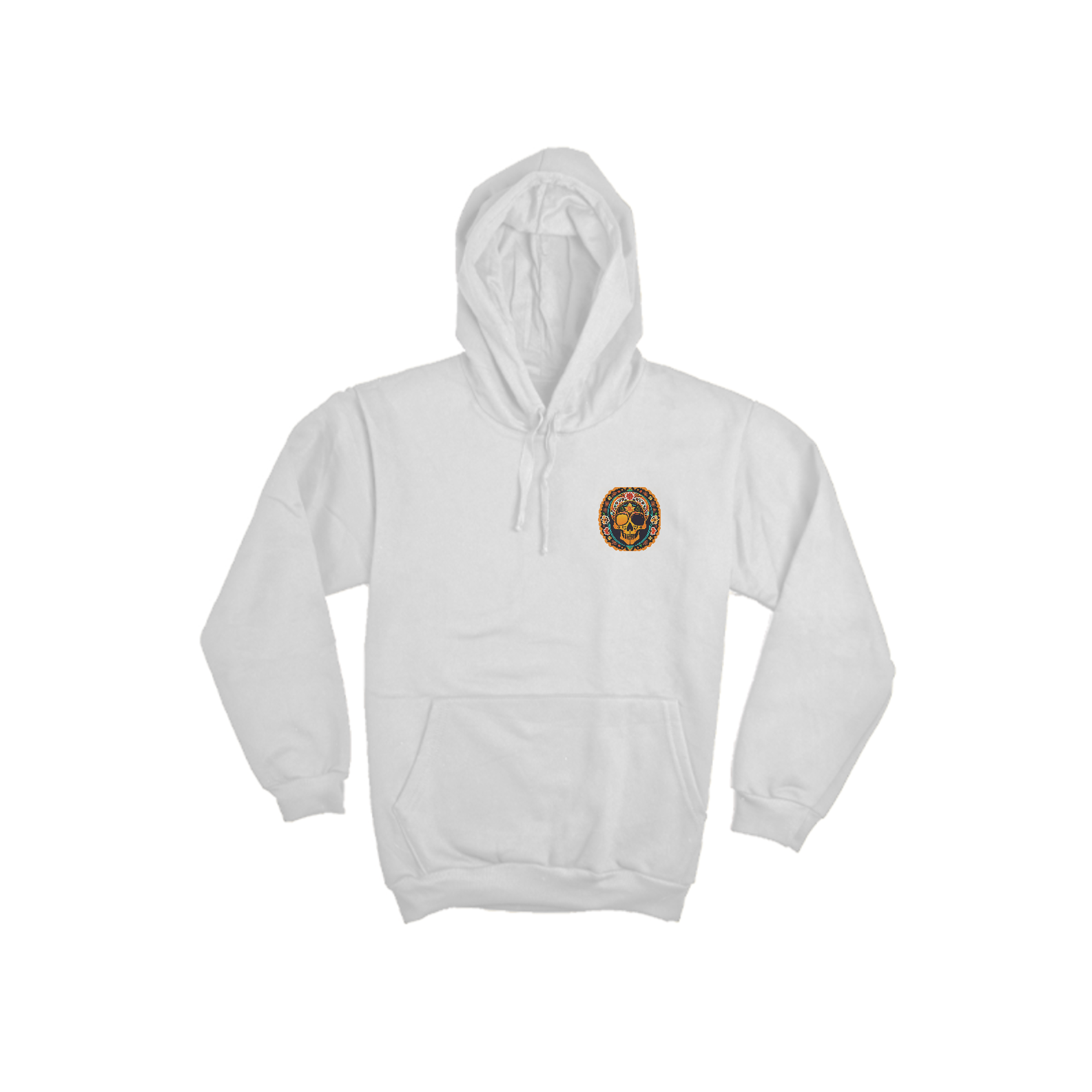 Nome do produto: MOLETOM CANGURU CAVEIRA FIESTA