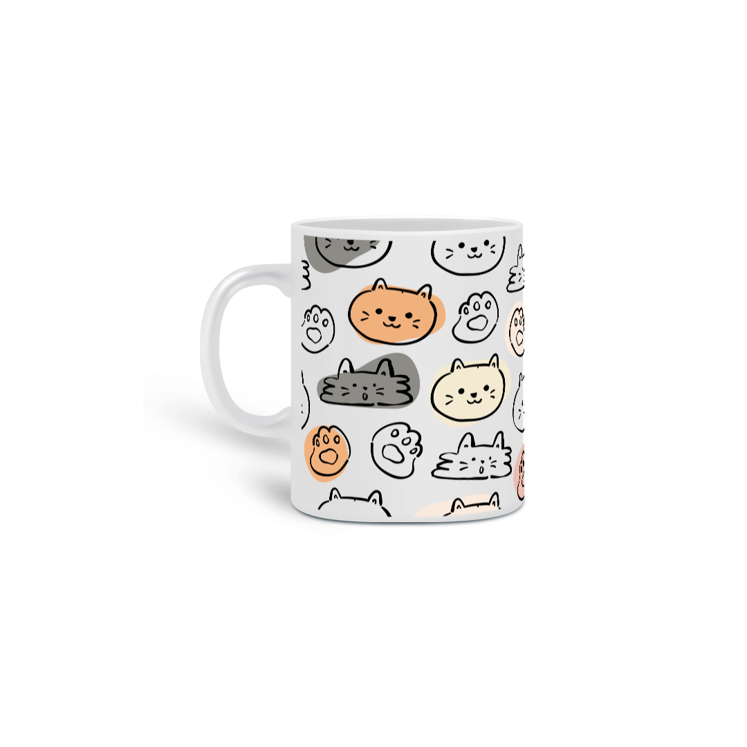 Nome do produto: Caneca - Pata de Gato