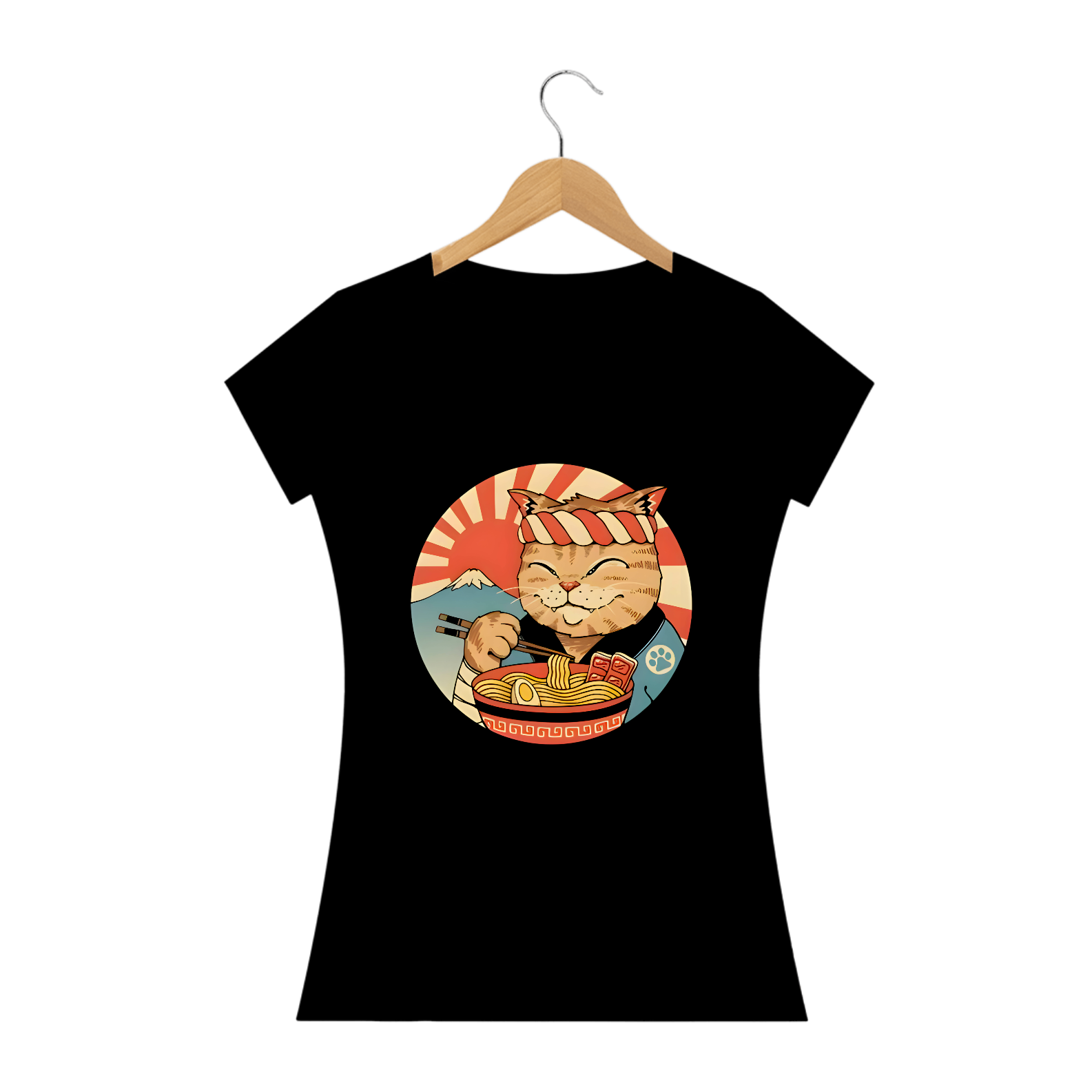 Nome do produto: T-Shirt Prime Gato Samurai