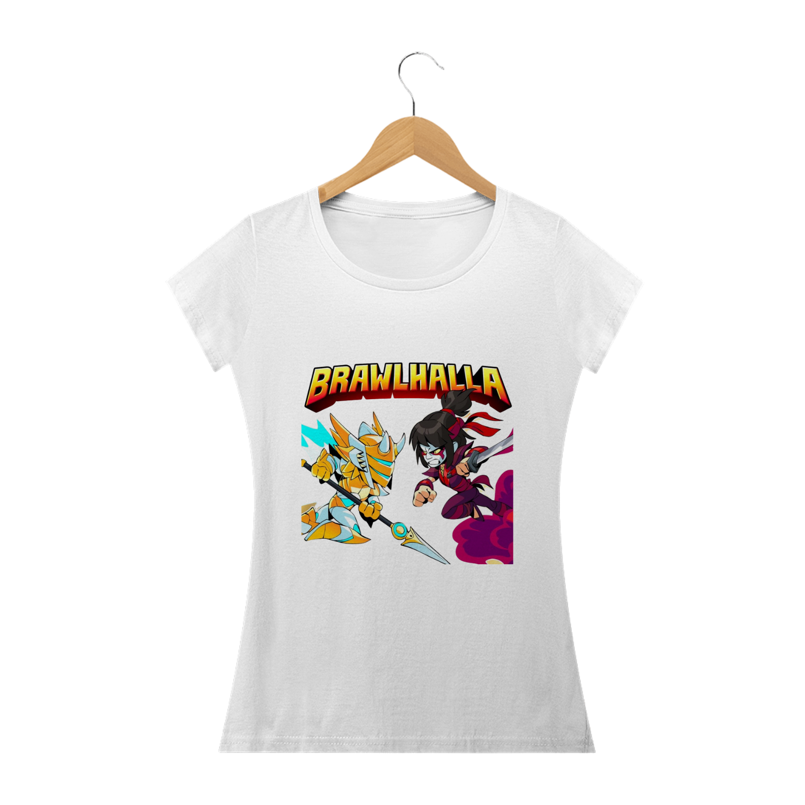 Nome do produto: CAMISA FEMININA BABY LONG CLASSIC - TEMA BRAWLHALLA