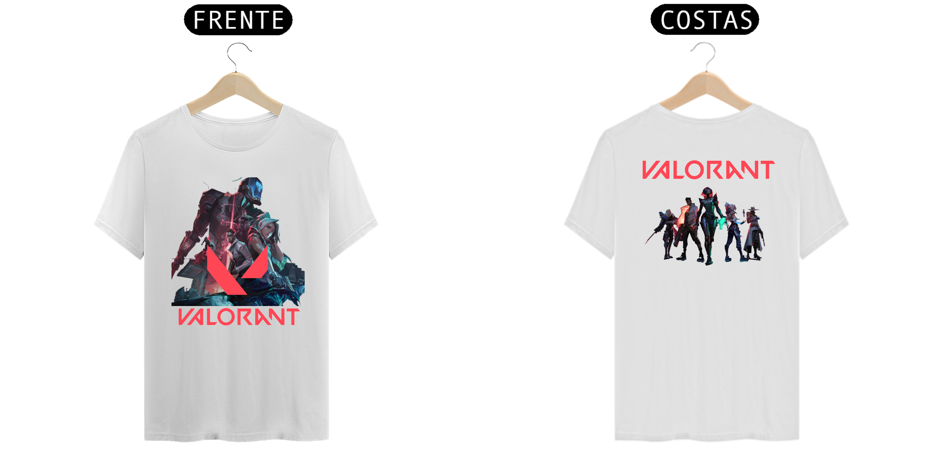 Nome do produto: CAMISA T-SHIRT CLASSIC - TEMA: VALORANT